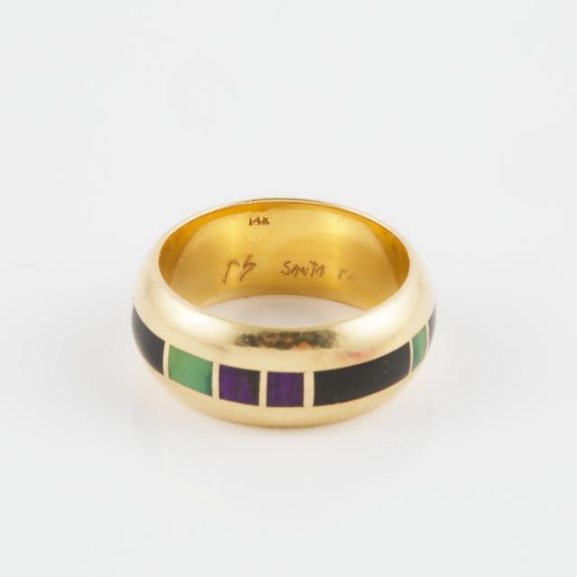 Raoul Sosa American (Santa Fe) 14k Yellow Gold Ring