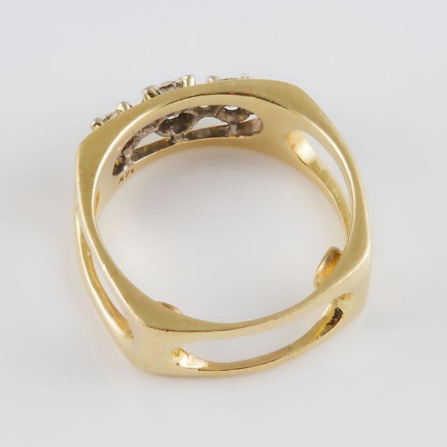 14k Yellow Gold Open Shank Ring