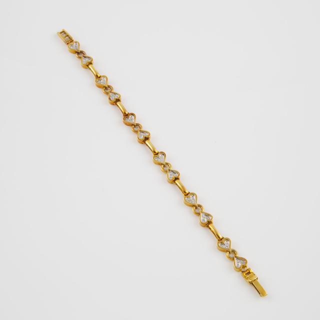 Larry's 18k Yellow And White Gold Bracelet
