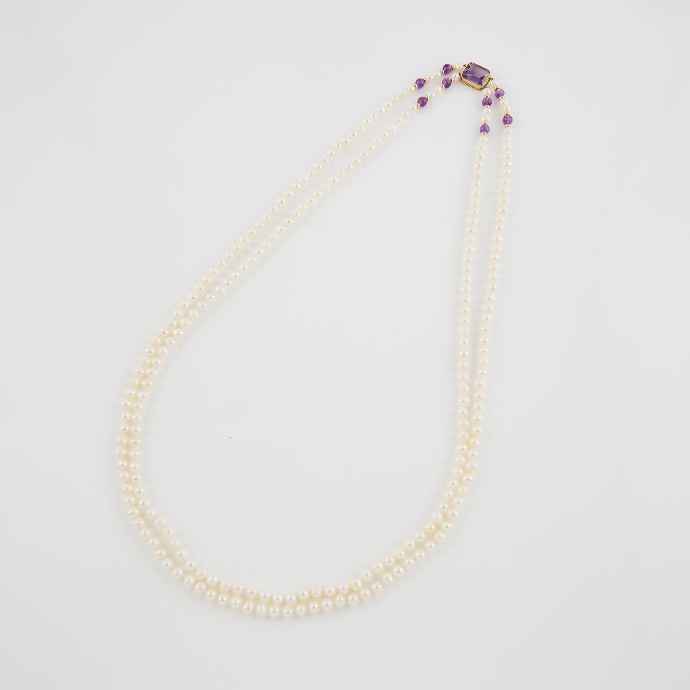 Endless Double Strand Freshwater Pearl Necklace