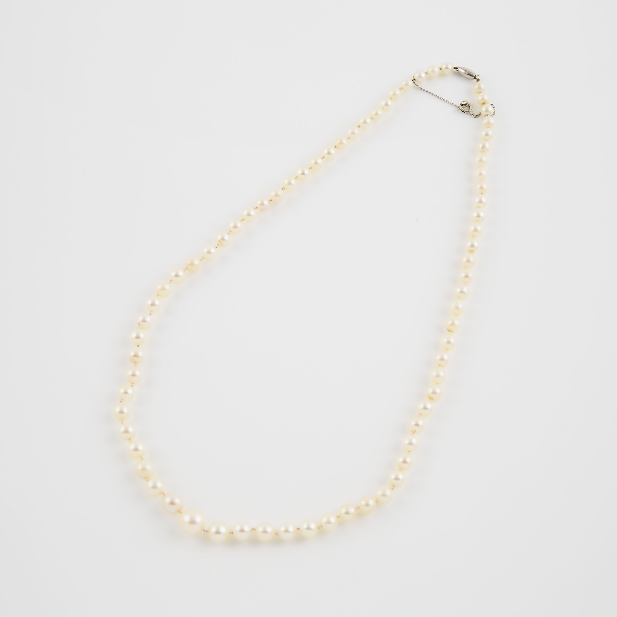 Ciro Single Graduated Strand Cultured Pearl Necklace