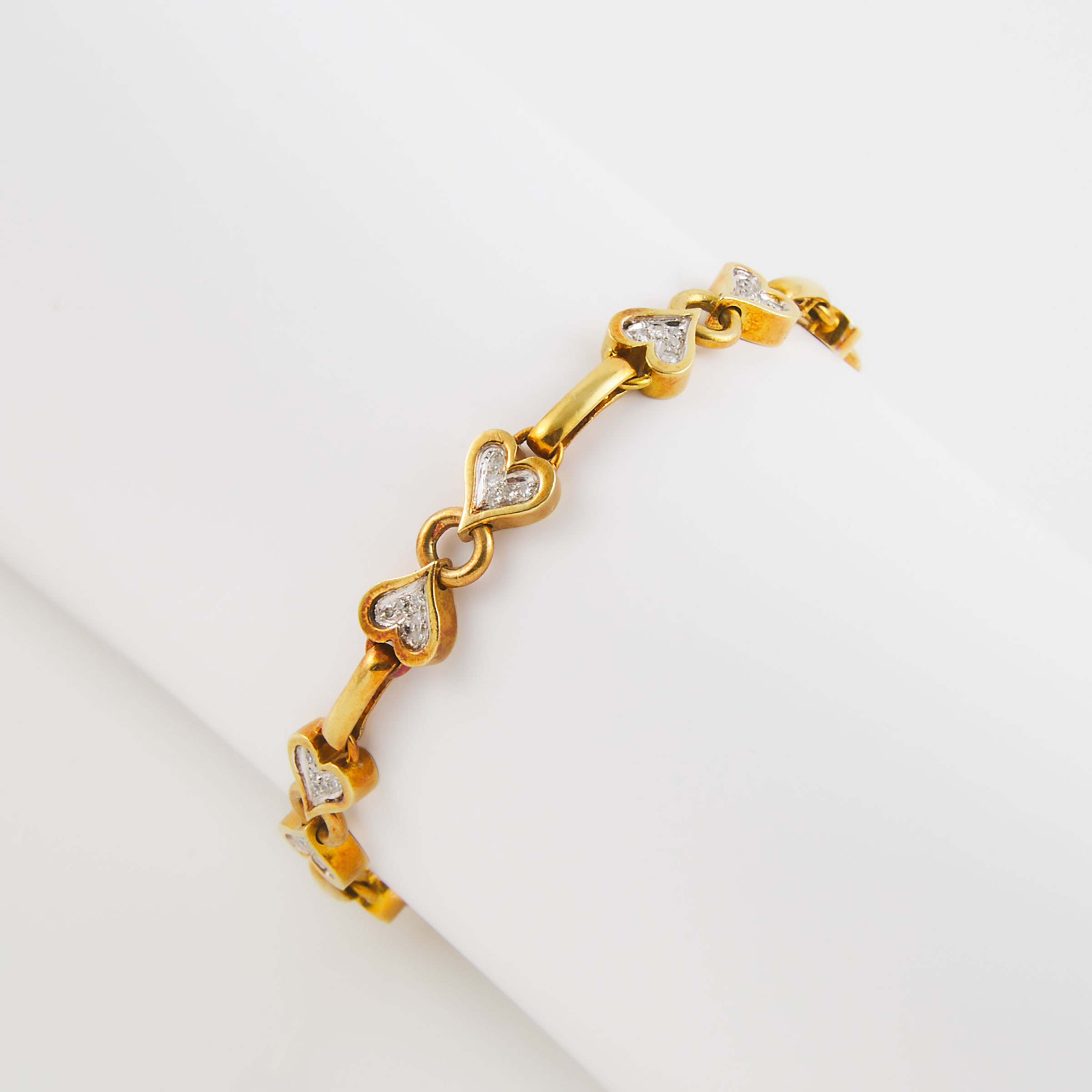 Larry's 18k Yellow And White Gold Bracelet