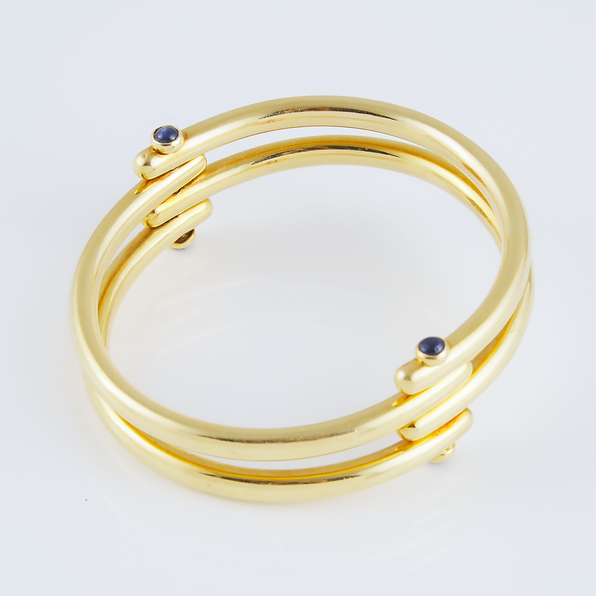 Tiffany & Co. 18k Yellow Gold Hinged Bangle