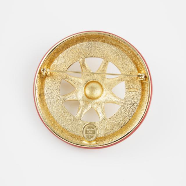 Christian Dior Gold-Tone Metal Brooch