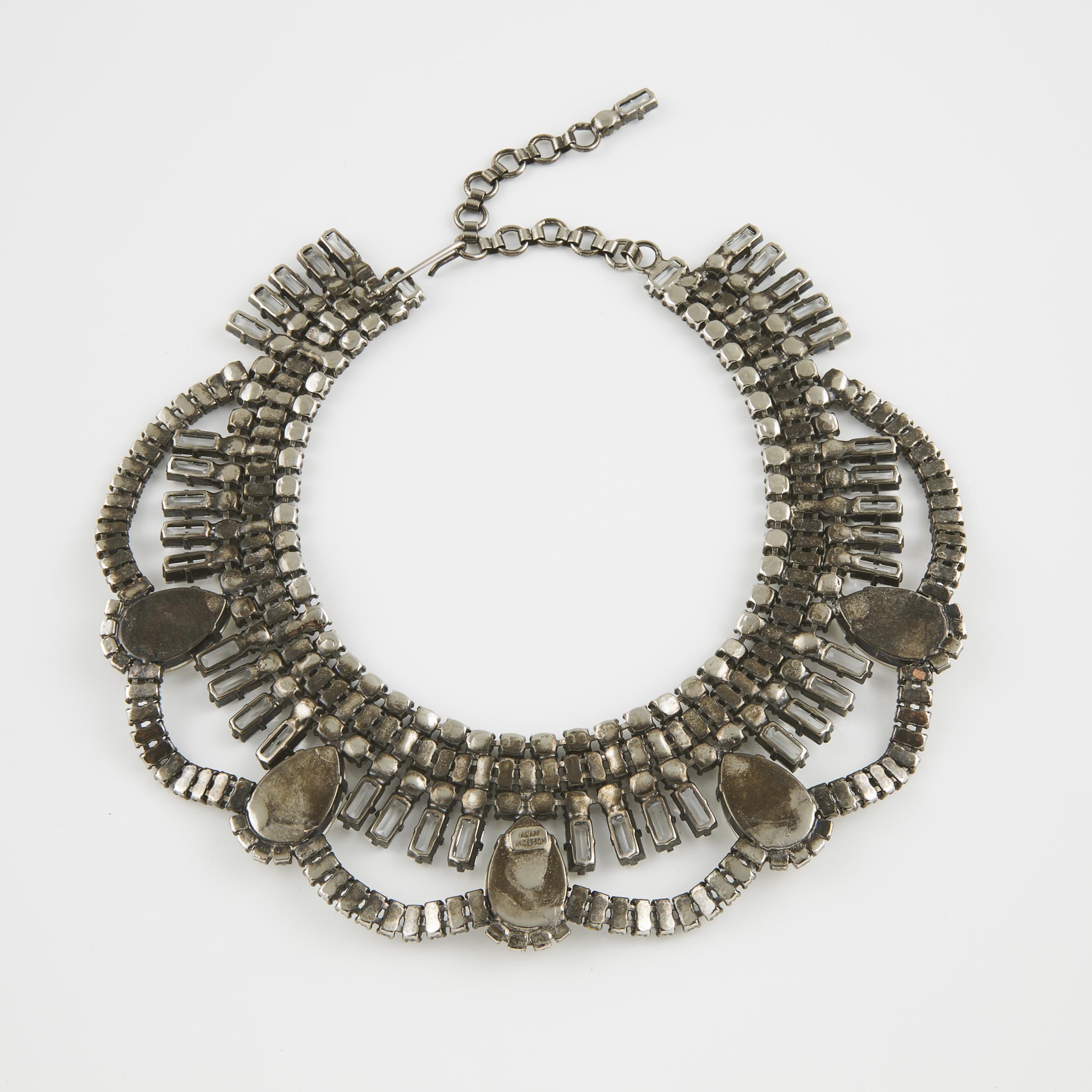 Alan Anderson Silver-Tone Metal Collar Necklace