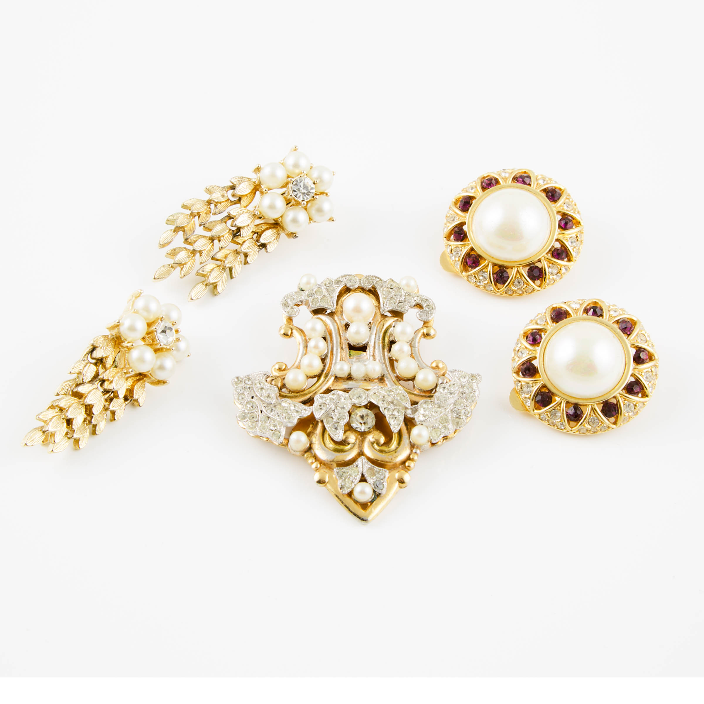 Small Group Of Gold-Tone Metal Jewellery