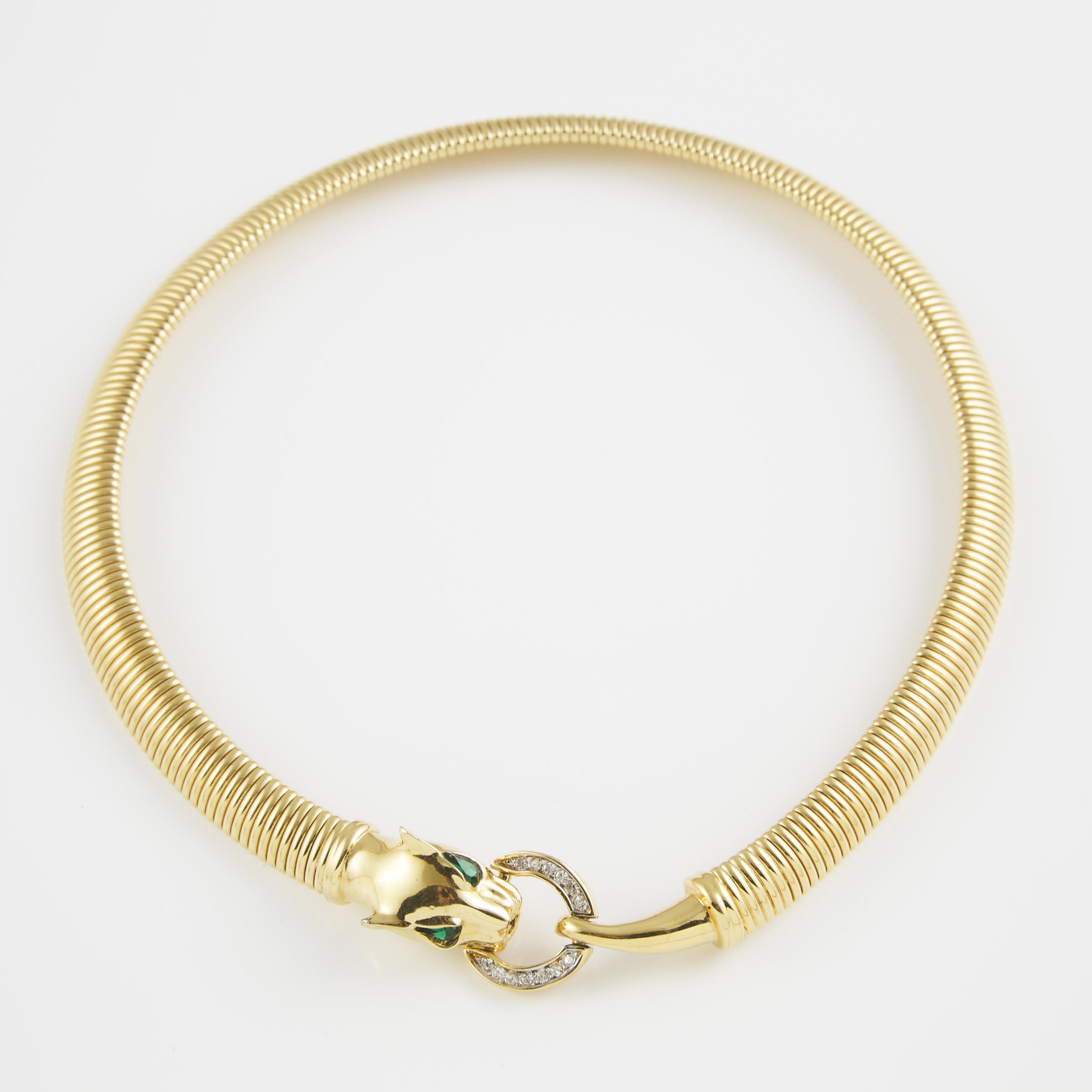 Nina Ricci Gold-Tone Metal Tubogas Necklace 