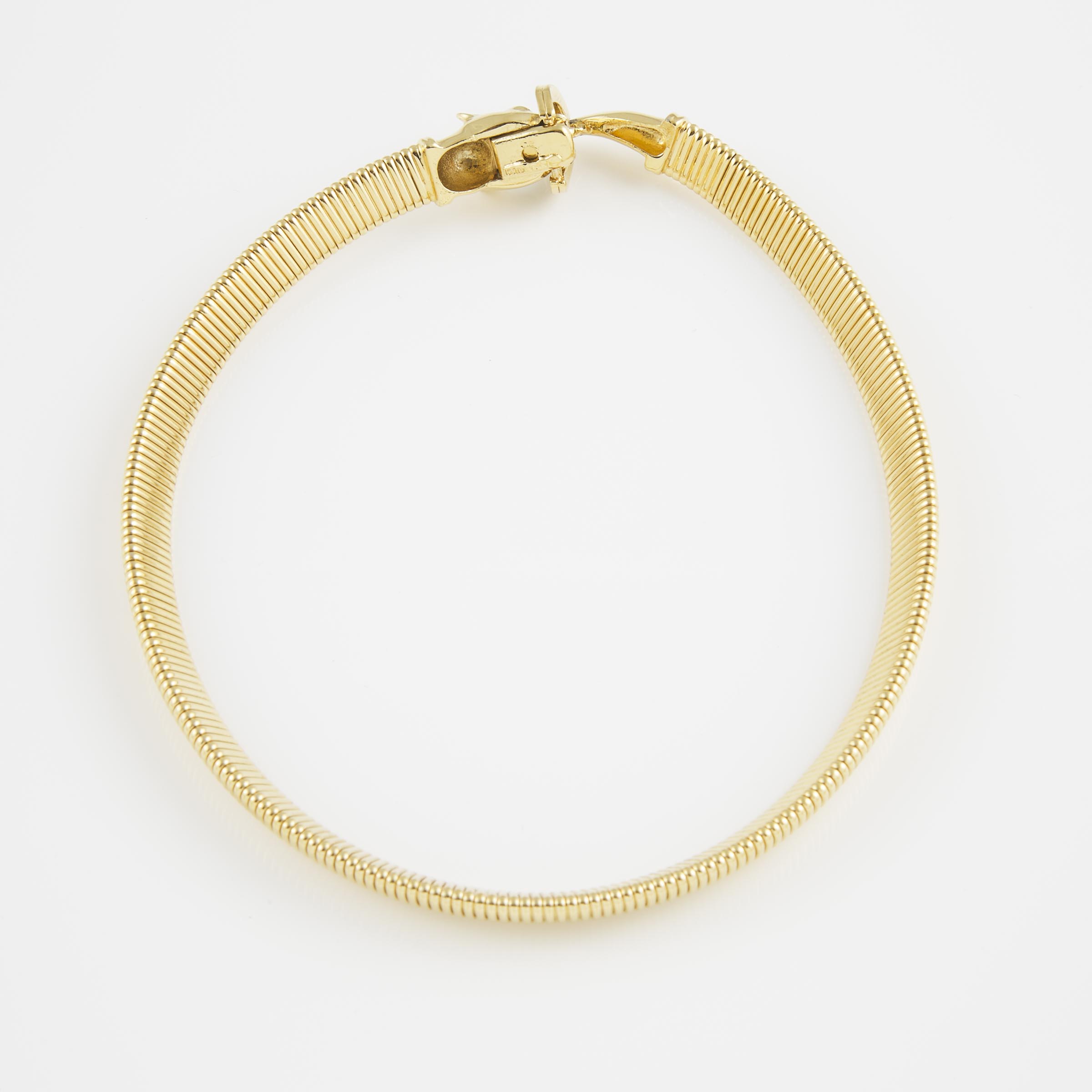 Nina Ricci Gold-Tone Metal Tubogas Necklace 
