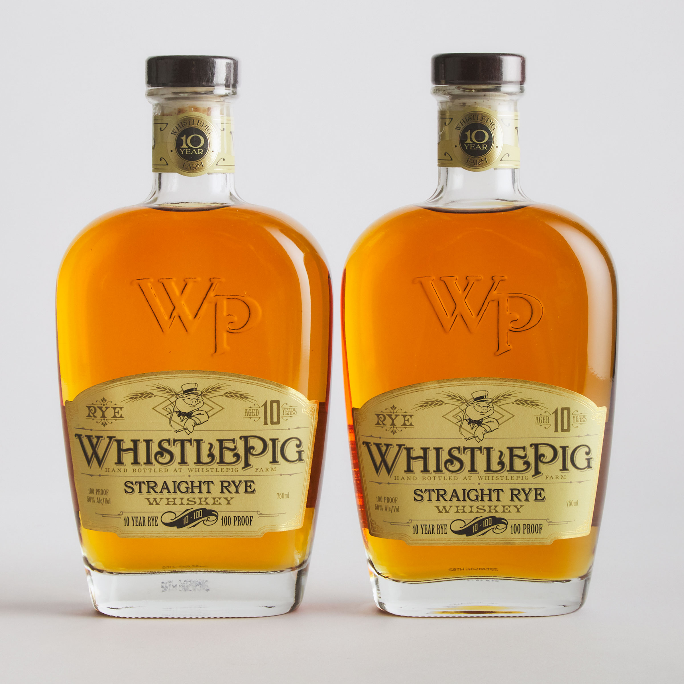WHISTLEPIG STRAIGHT RYE WHISKEY 10 YEARS (TWO 750 ML)