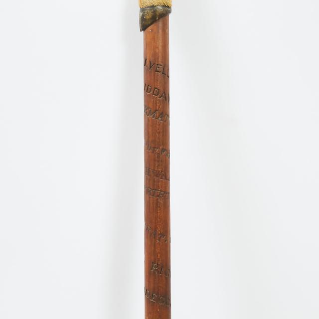 Swiss Alpine Hiking Stick, early 20th century