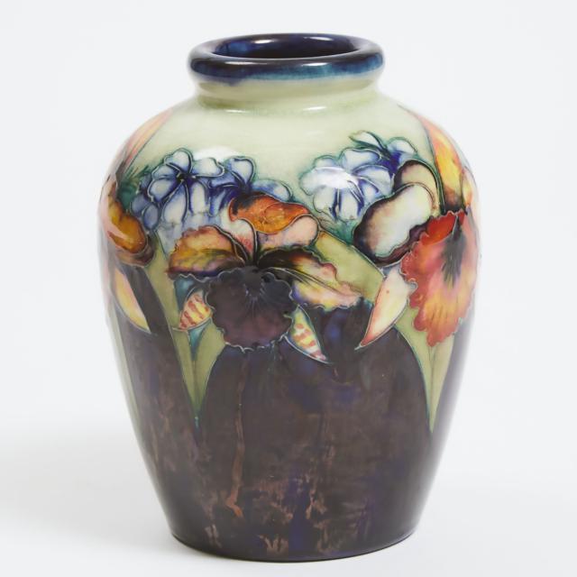 Moorcroft Orchids Vase, 1930s