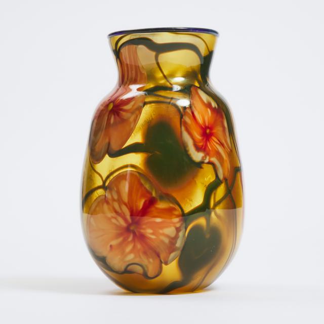 Charles Lotton (American, 1935-2021), 'Multi Flora' Glass Vase, 1977