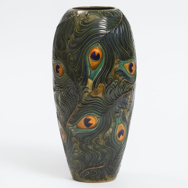 Moorcroft Large Phoenix Vase, 1999