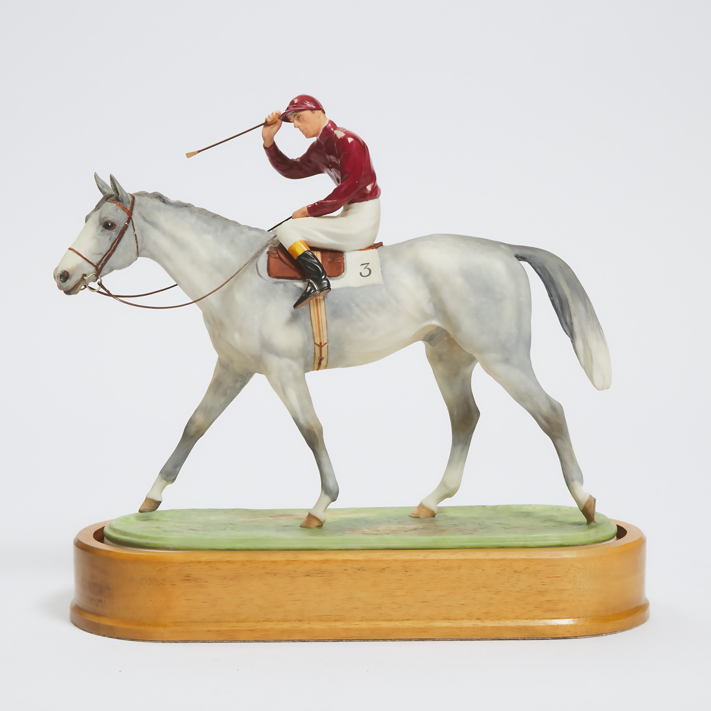 Royal Worcester Equestrian Figure of ‘The Winner’, Doris Lindner, 20th century