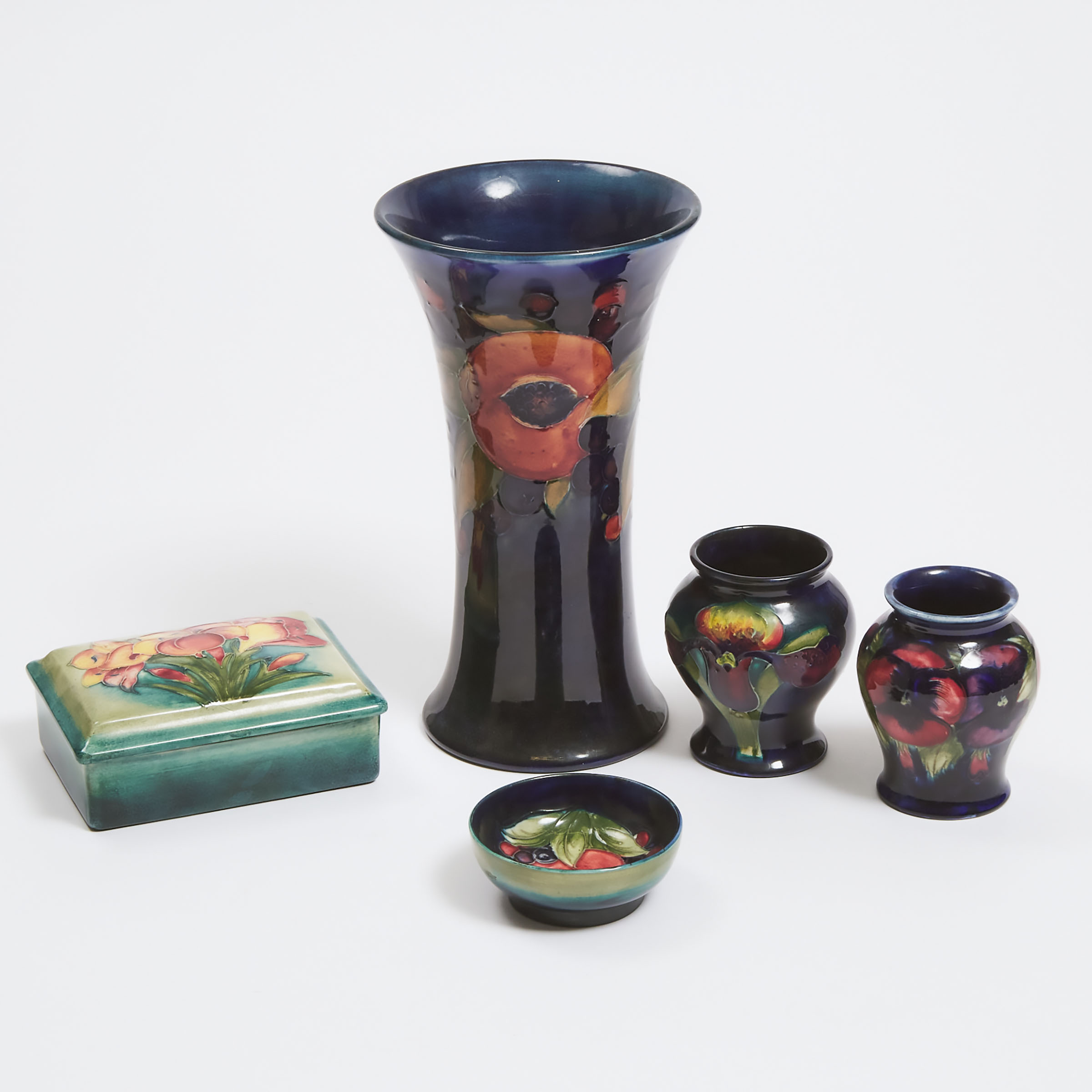 Group of Moorcroft Pottery, mid-20th century