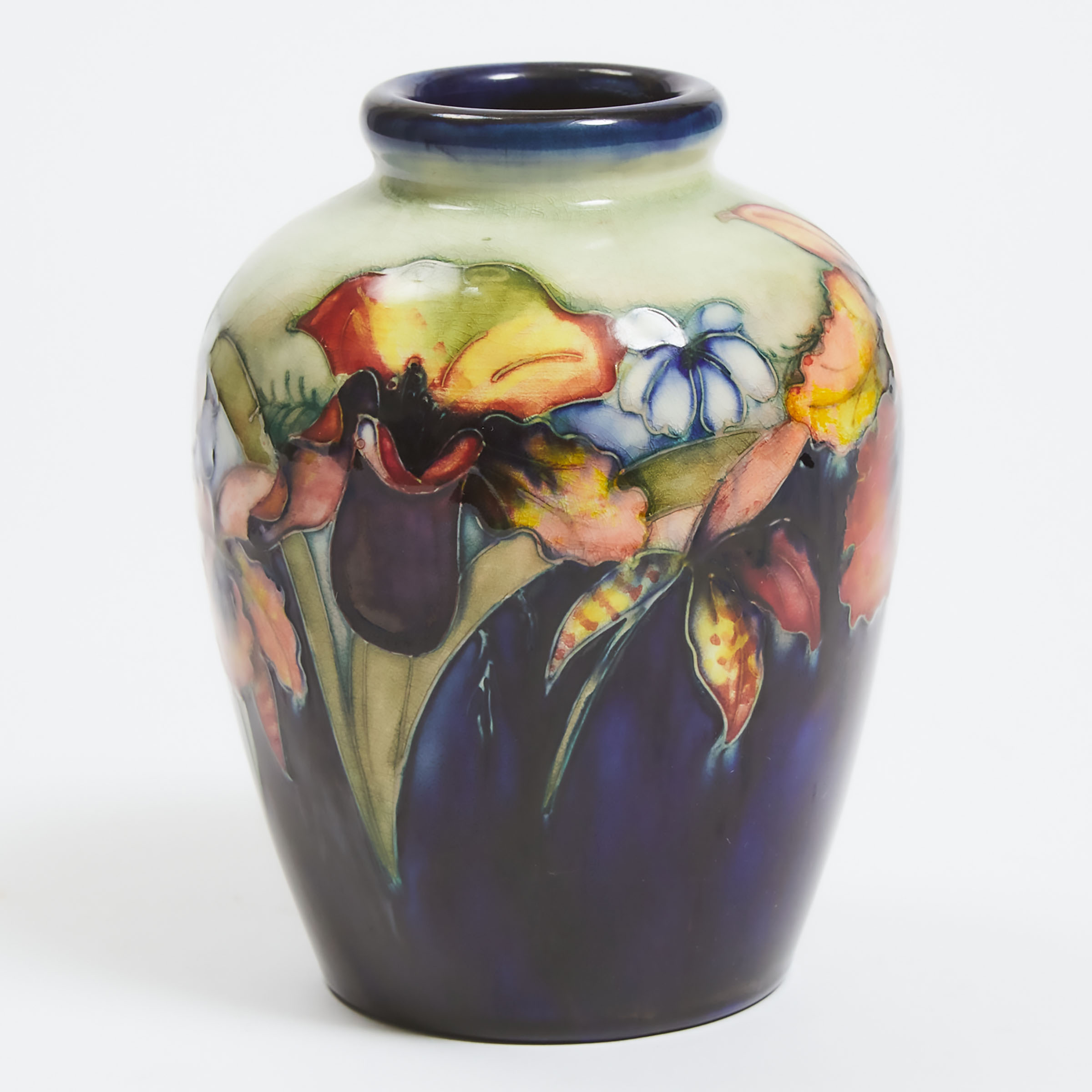 Moorcroft Orchids Vase, 1930s