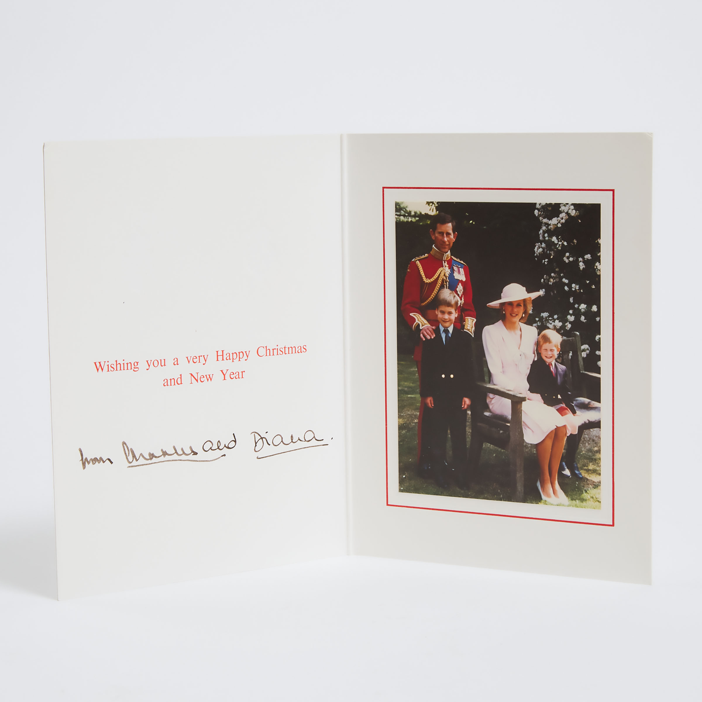 Charles and Diana Christmas Card, 1988