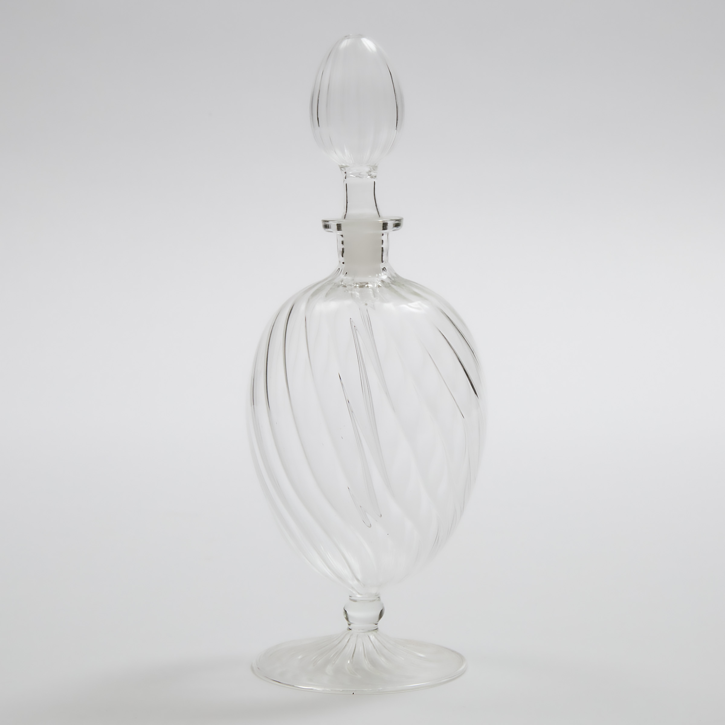 Italian Glass Perfume Bottle, 20th century