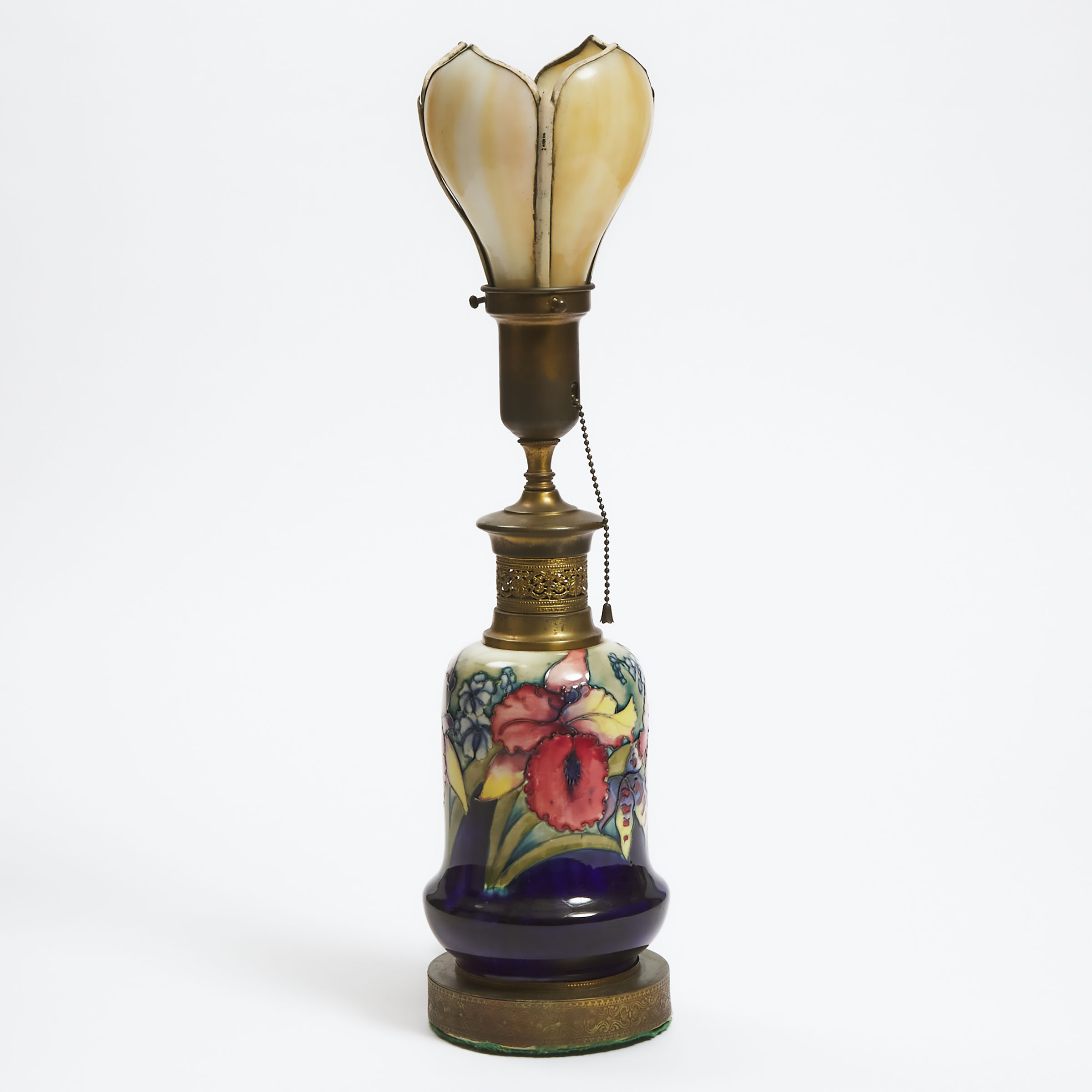 Moorcroft Orchids Table Lamp, c.1940