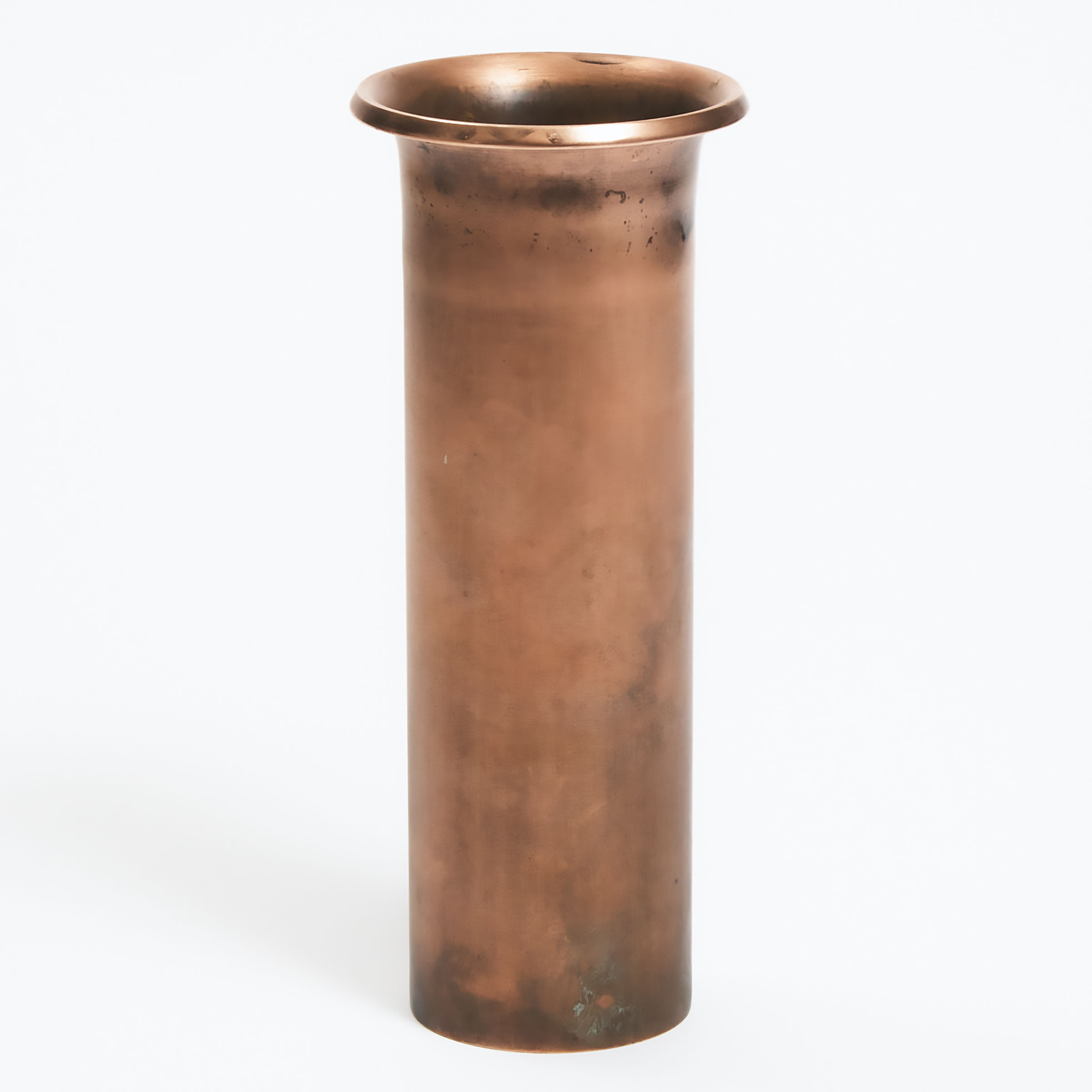 American Silver Overlaid Bronze 'Gothic' Vase, Heinz Art Metal, 1912