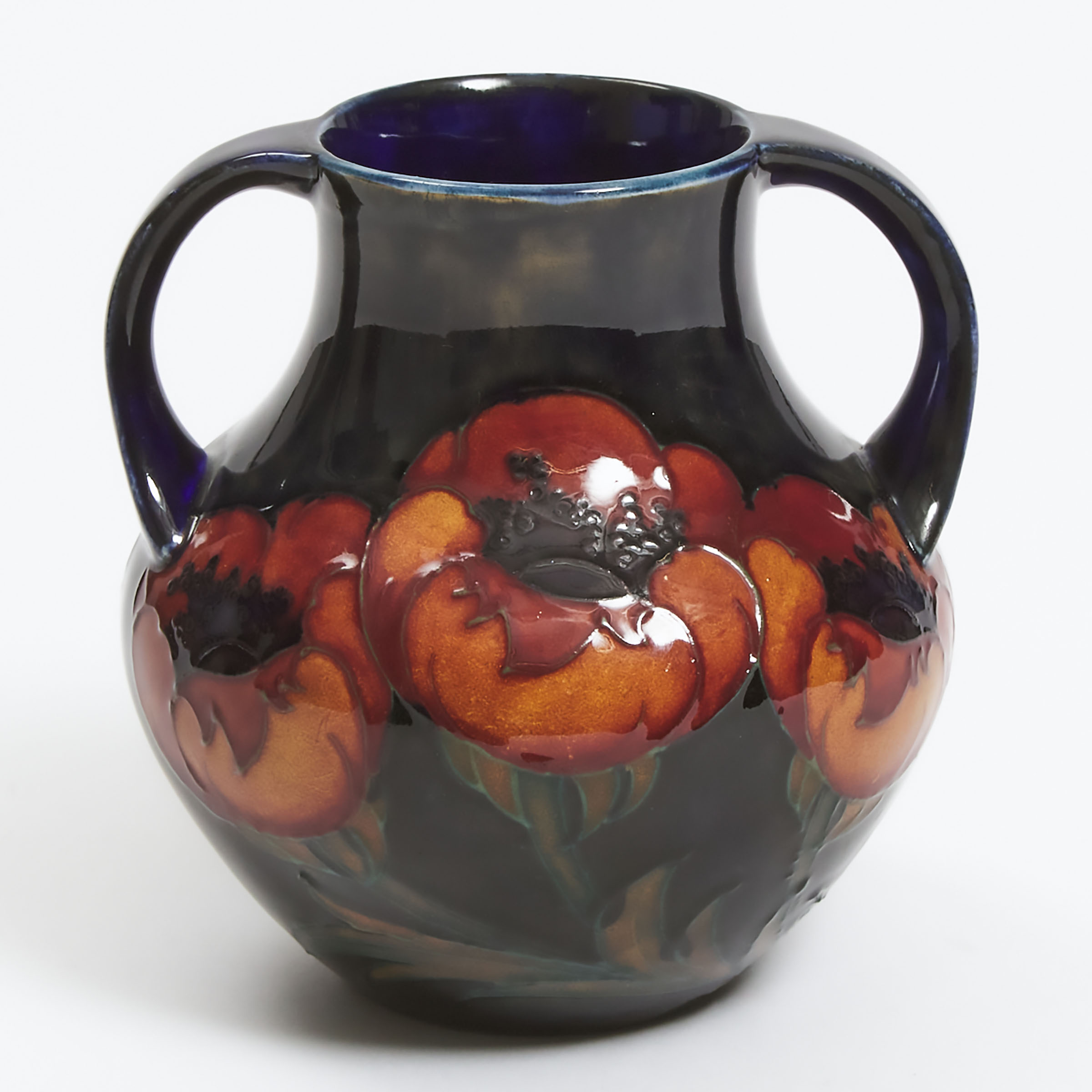 Moorcroft Two-Handled Poppy Vase, c.1925