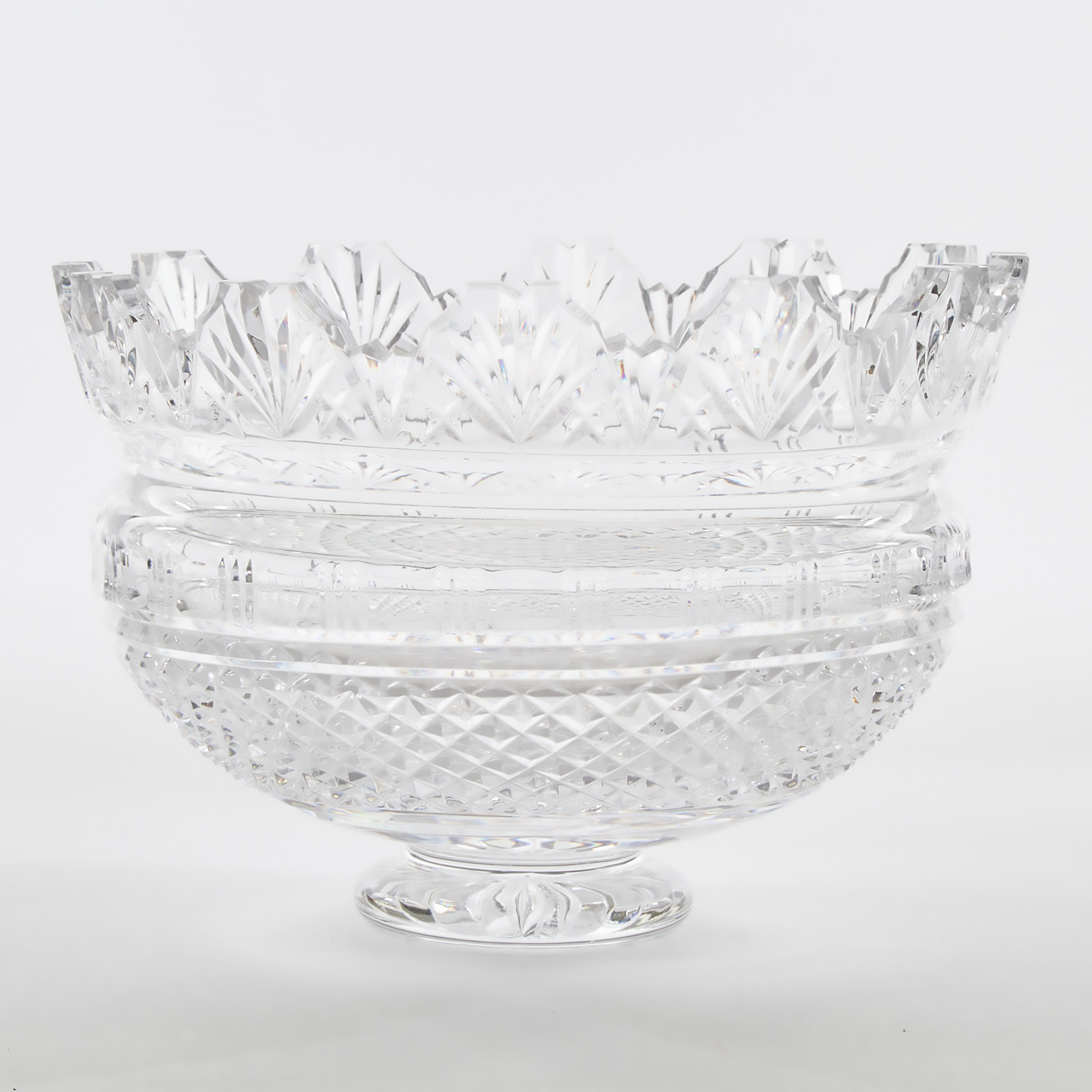 Waterford Cut Glass Centrepiece Bowl, 20th century
