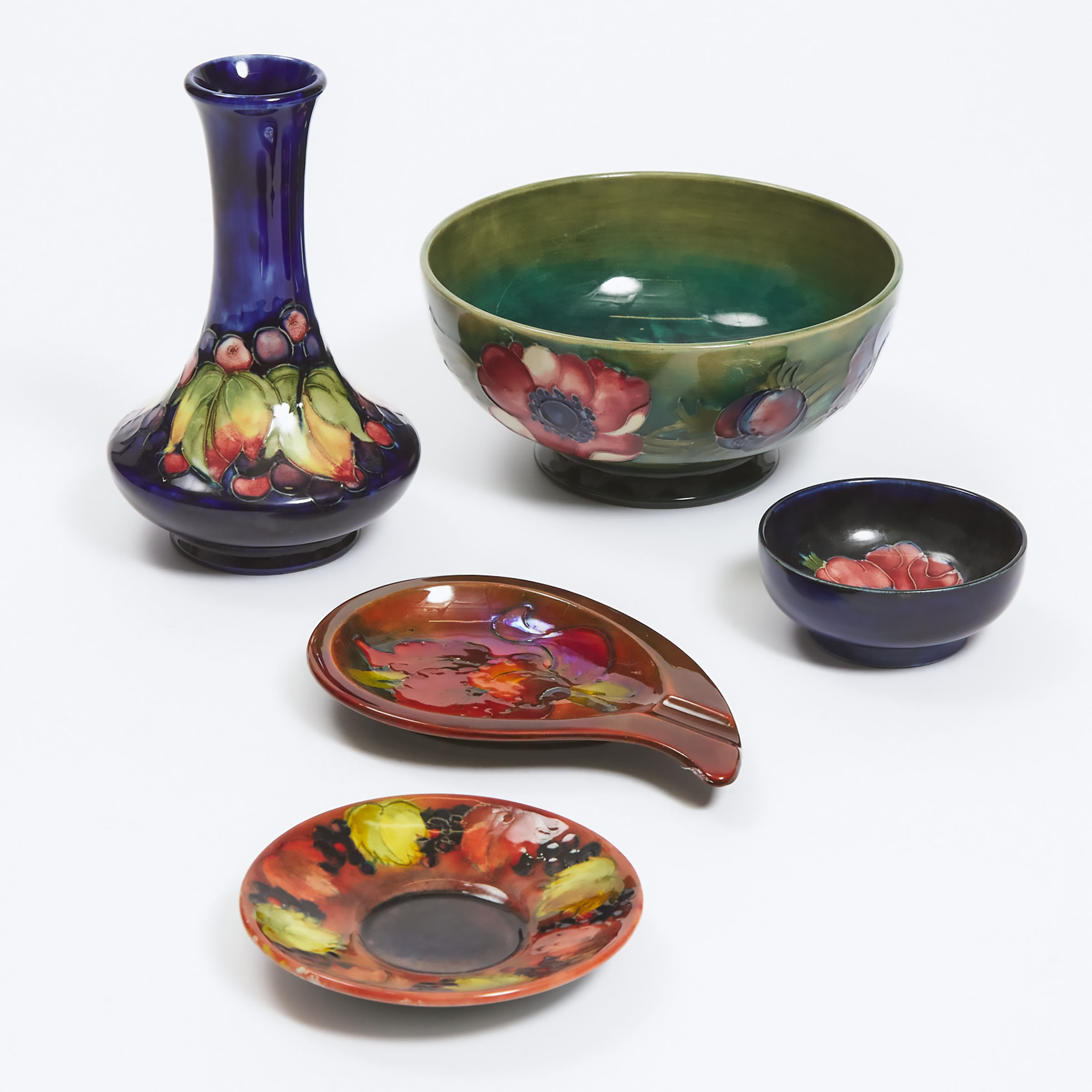 Group of Moorcroft Pottery, 20th century