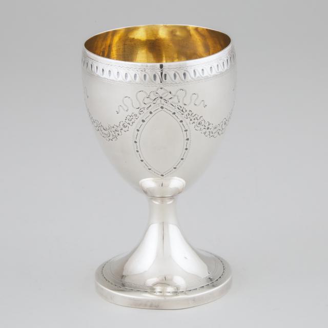 George III Silver Goblet, late 18th century