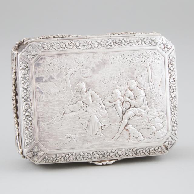 German Silver Rectangular Box, Georg Roth & Co., Hanau, c.1900