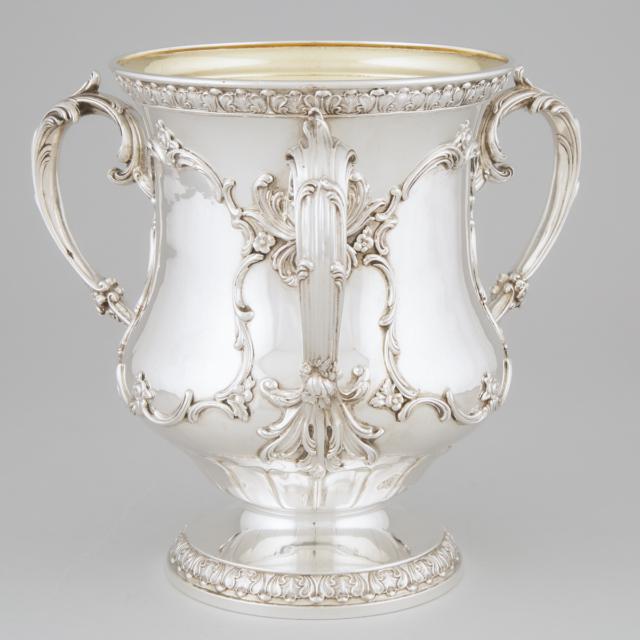 American Silver Large Three-Handled Cup, Shreve, Crump & Low Co., Boston, Mass., late 19th century