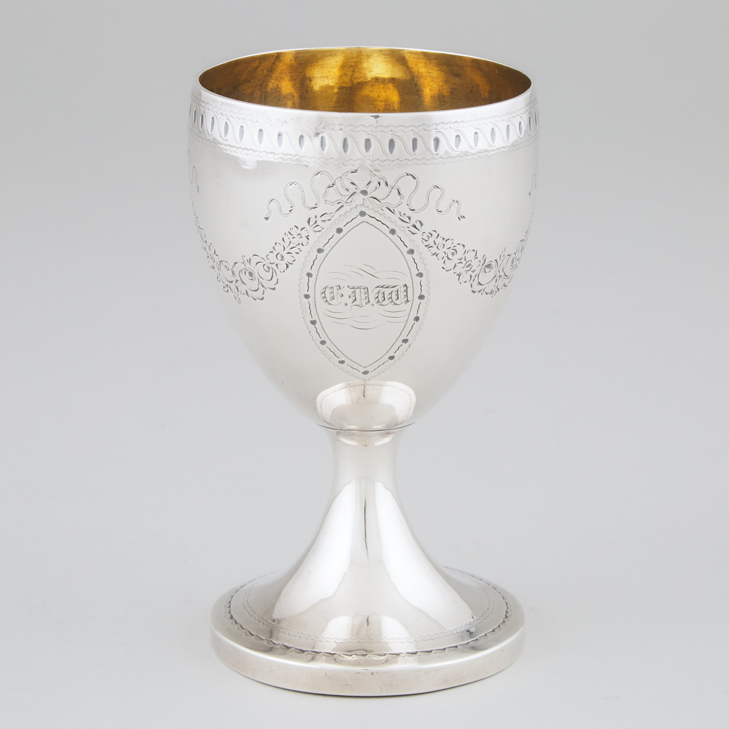 George III Silver Goblet, late 18th century