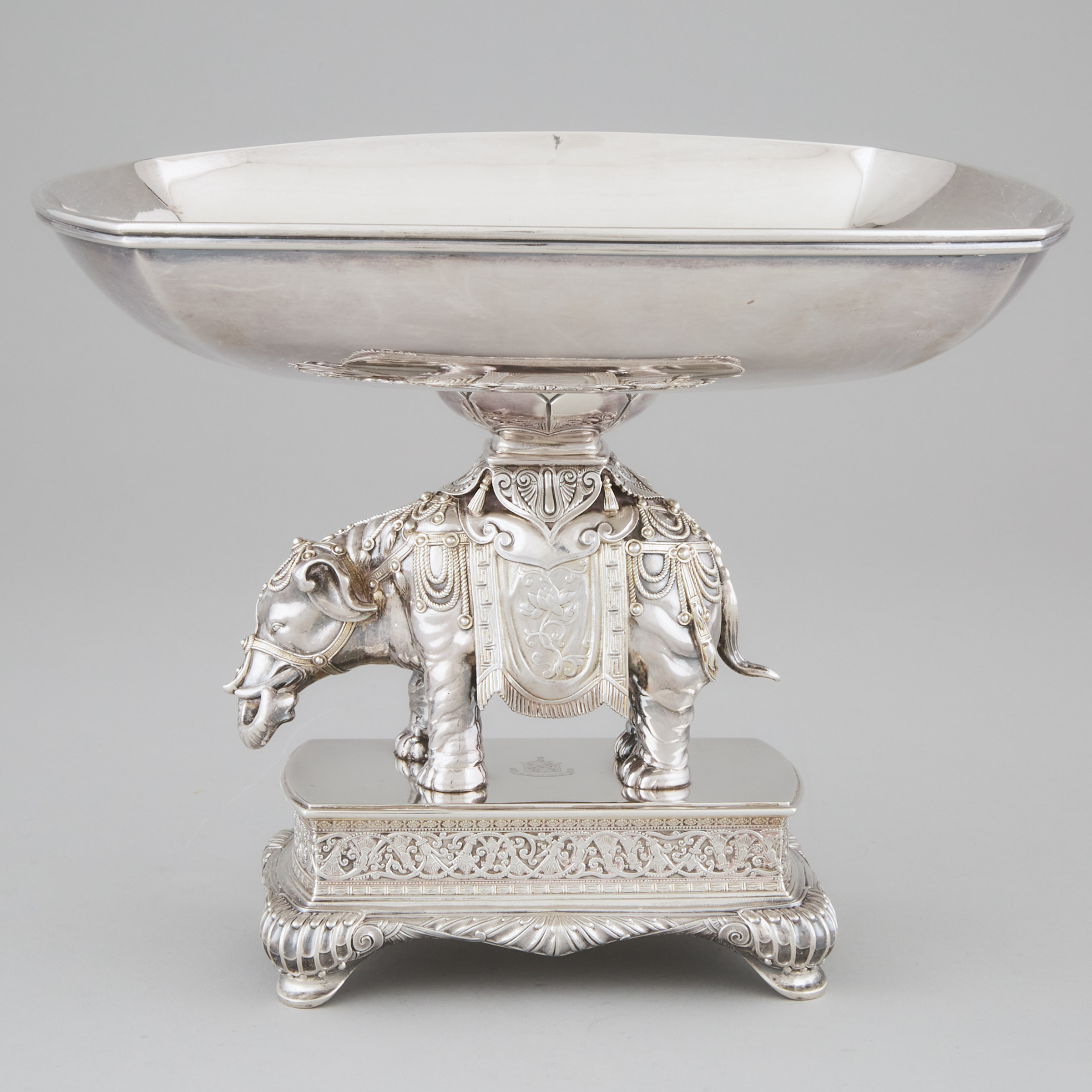 American Silver Elephant Comport, Gorham Mfg. Co., Providence, R.I., 1881