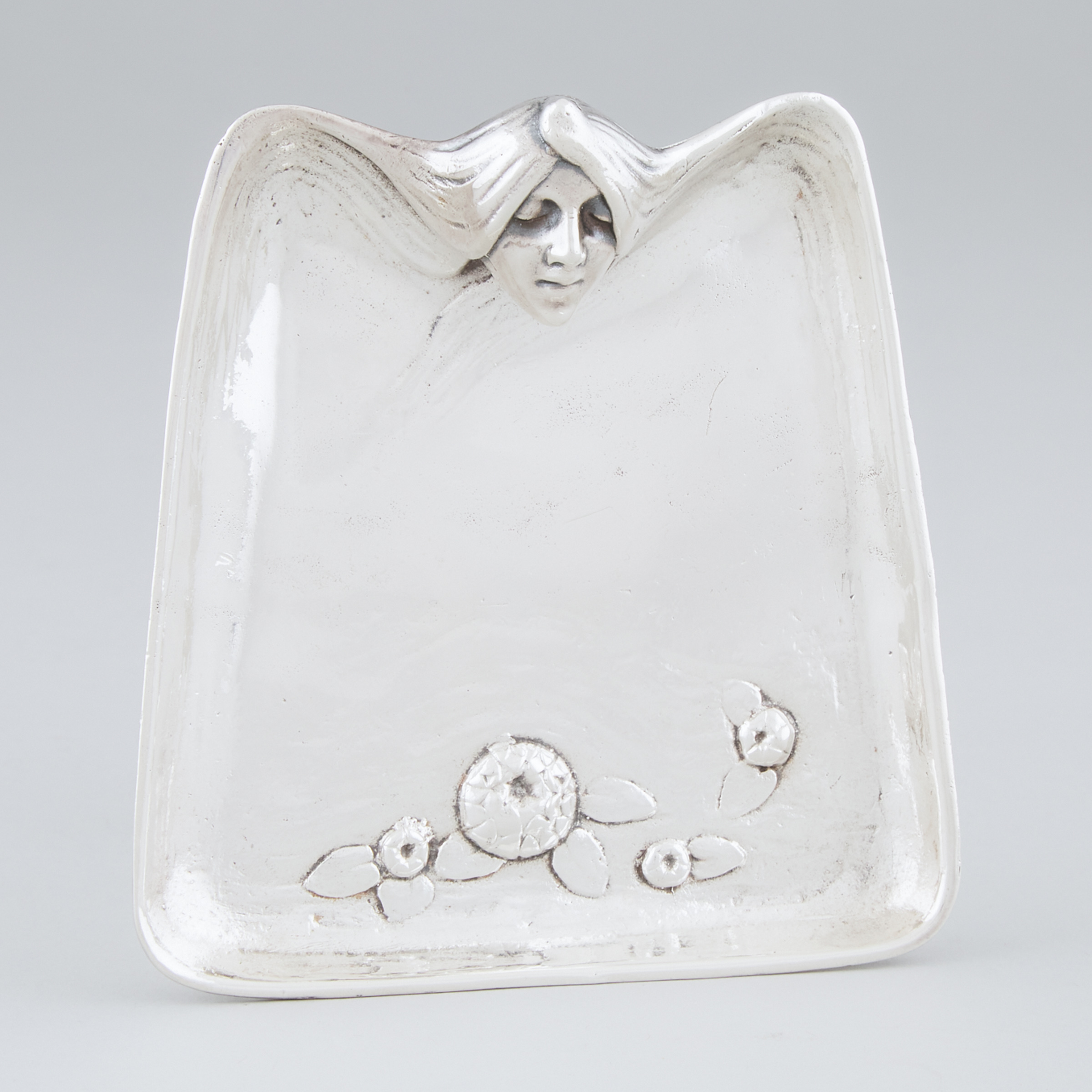American Silver Nymph and Lillies Vide-Poche, Mauser Mfg. Co., New York, N.Y., c.1900