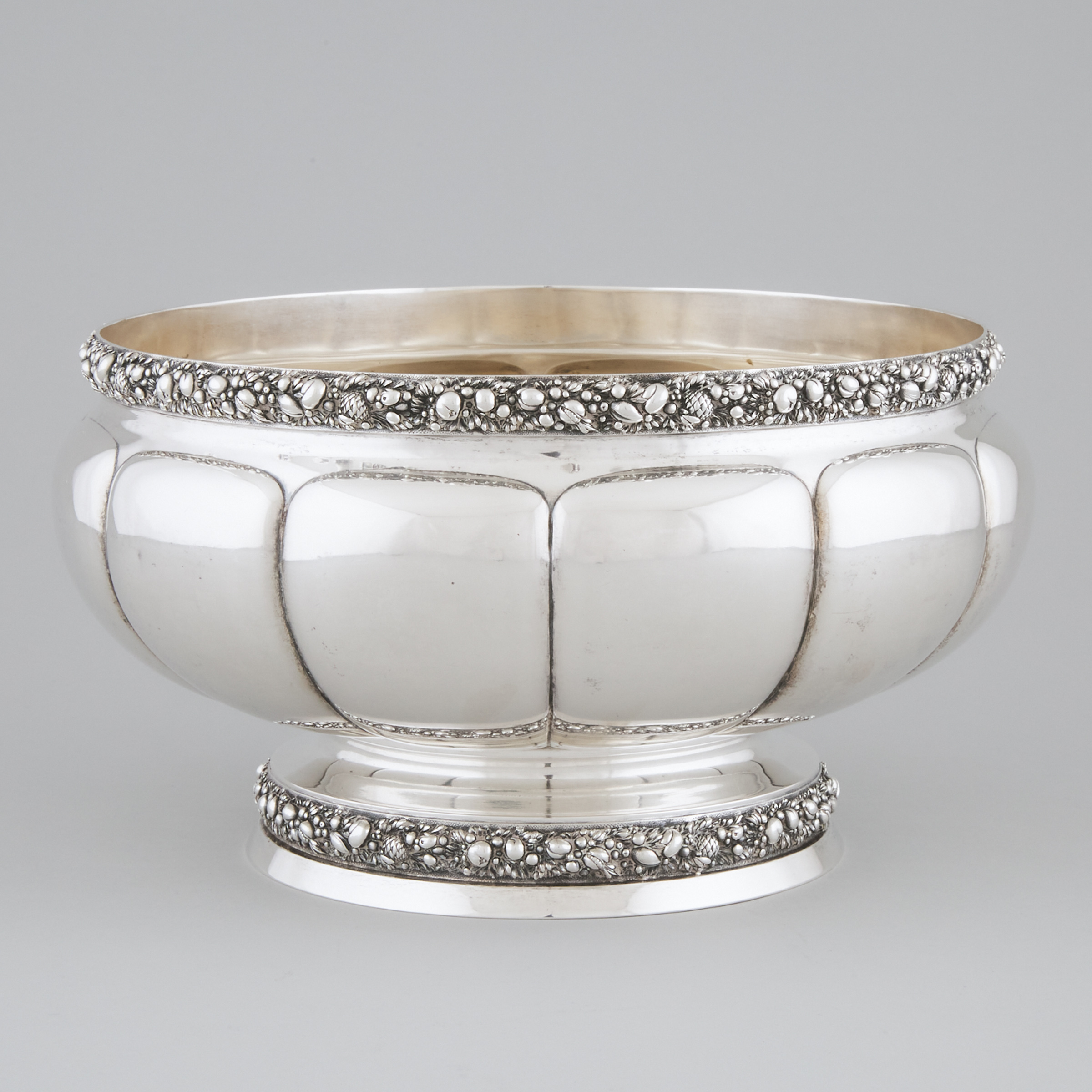 German Silver Footed Bowl, Clemens Dahmen, Cologne, early 20th century