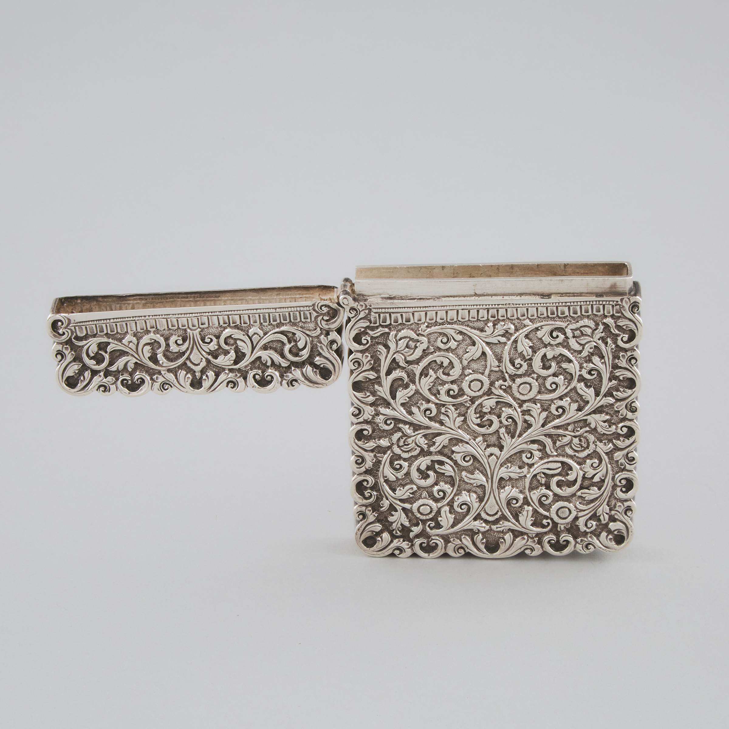 Indian Kutch Silver Card Case, late 19th century