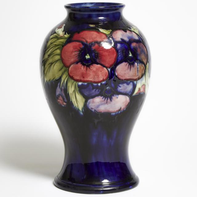 Moorcroft Pansy Vase, c.1925-30