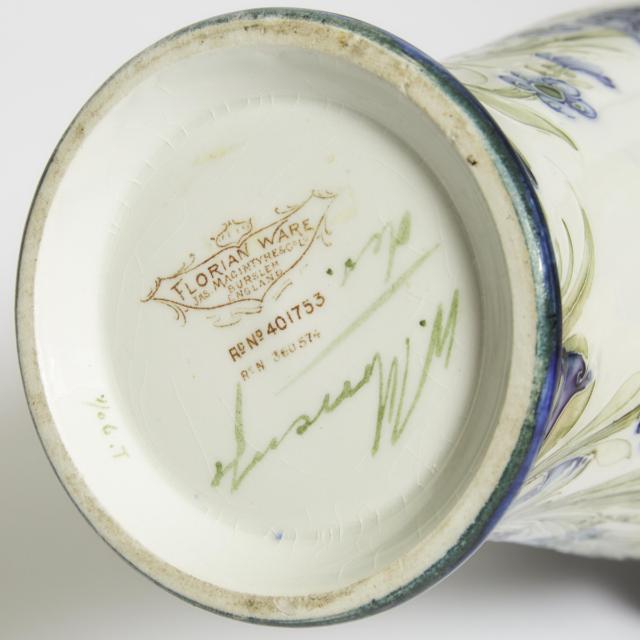 Macintyre Moorcroft Florian Poppy Two-Handled Vase, c.1903-04