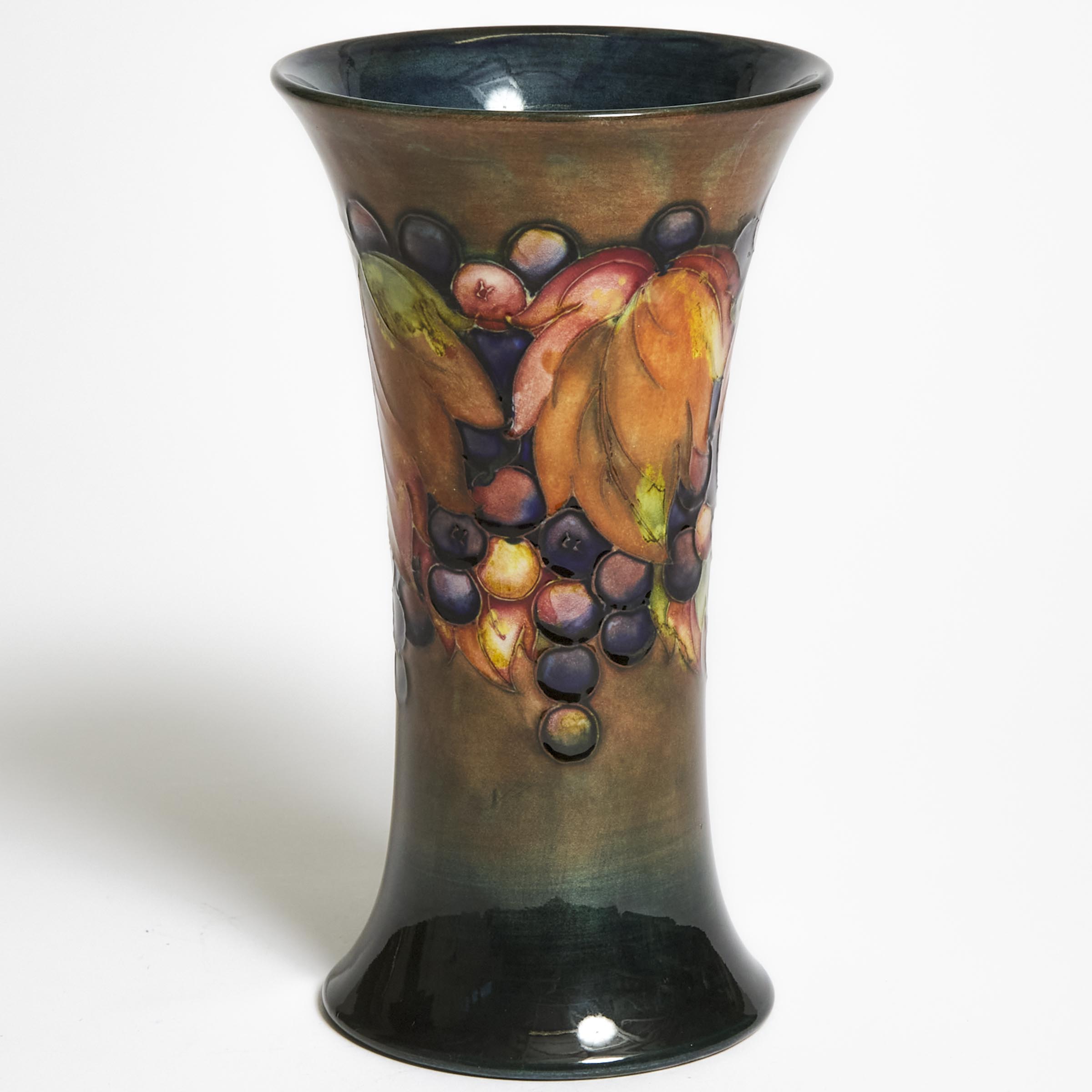 Moorcroft Flambé Grape and Leaf Vase, 1930s