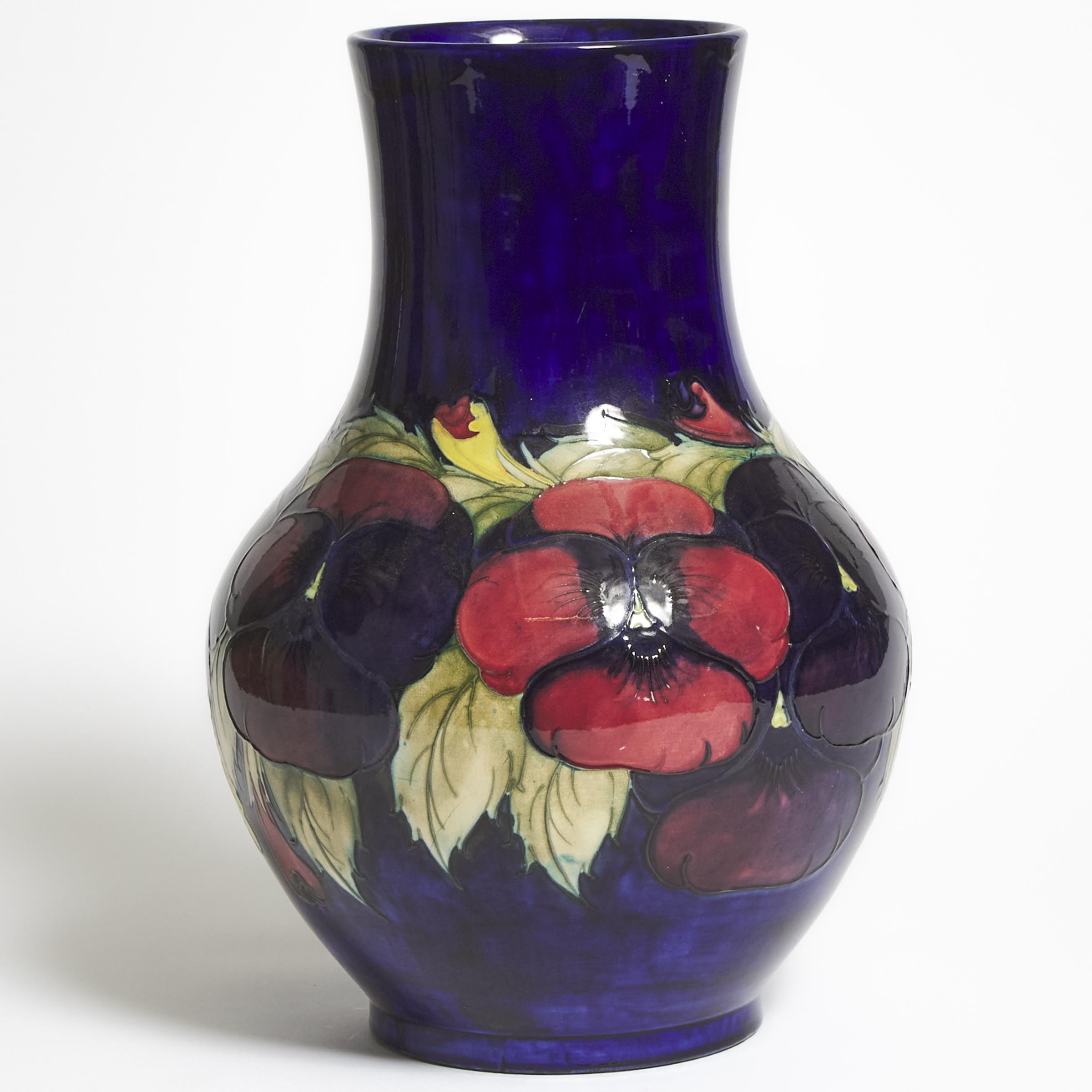 Moorcroft Pansy Large Vase, c.1925
