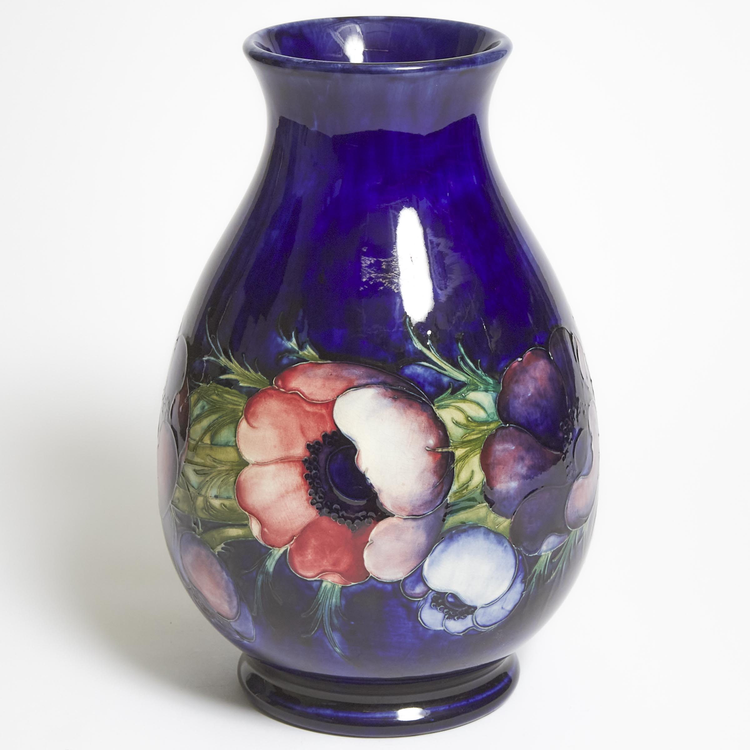 Moorcroft Anemone Large Vase, 1930s