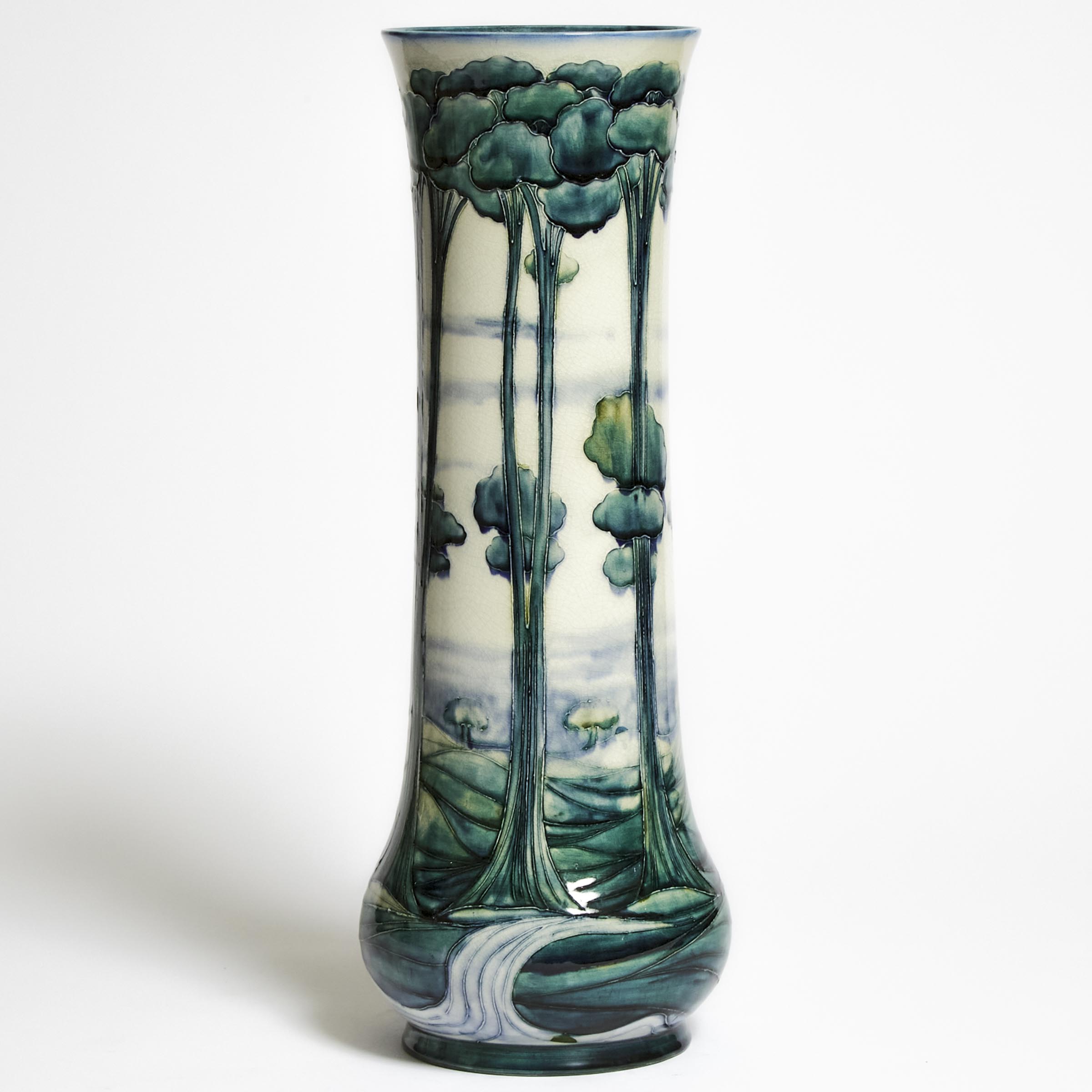 Macintyre Moorcroft Florian Landscape Large Vase, c.1903-04