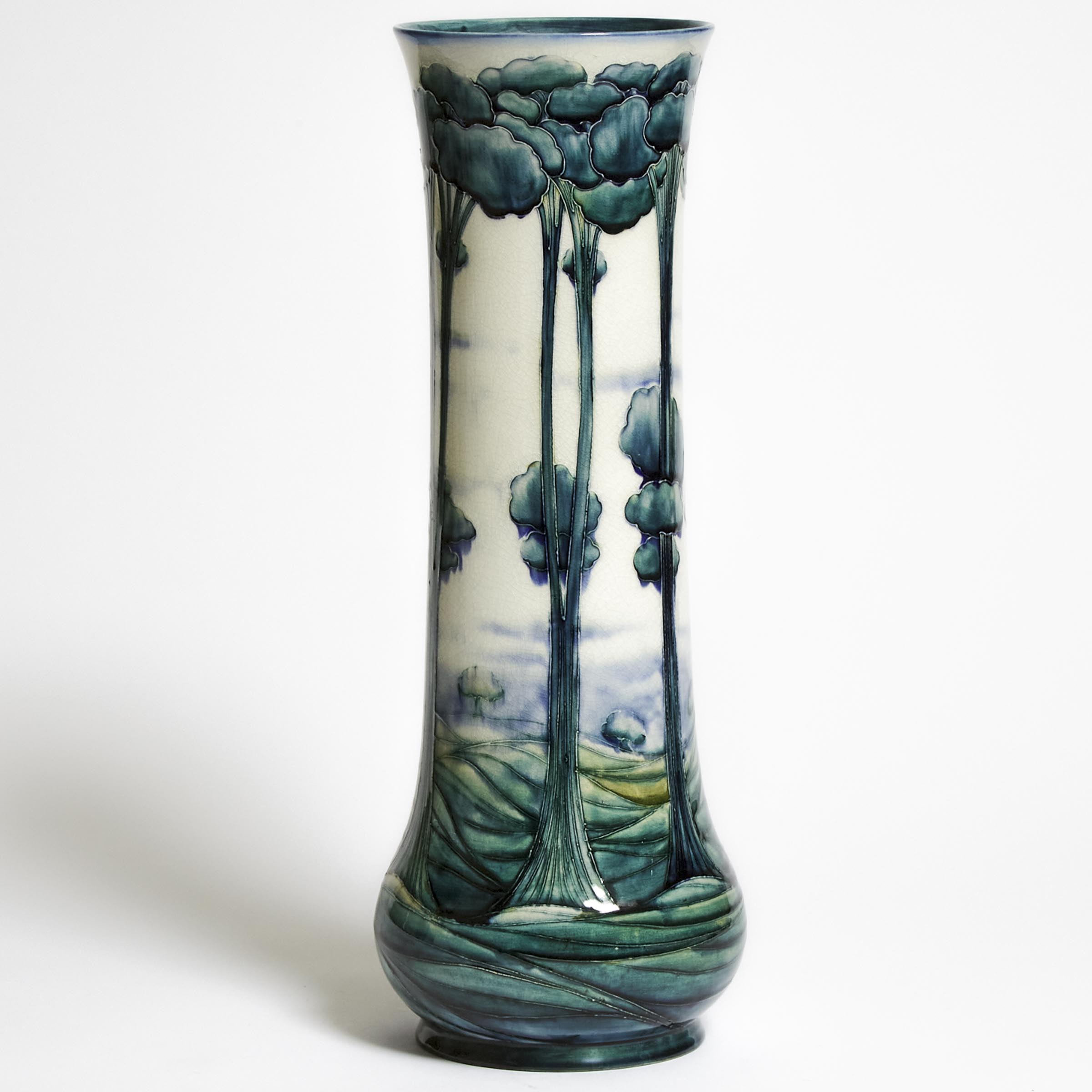 Macintyre Moorcroft Florian Landscape Large Vase, c.1903-04