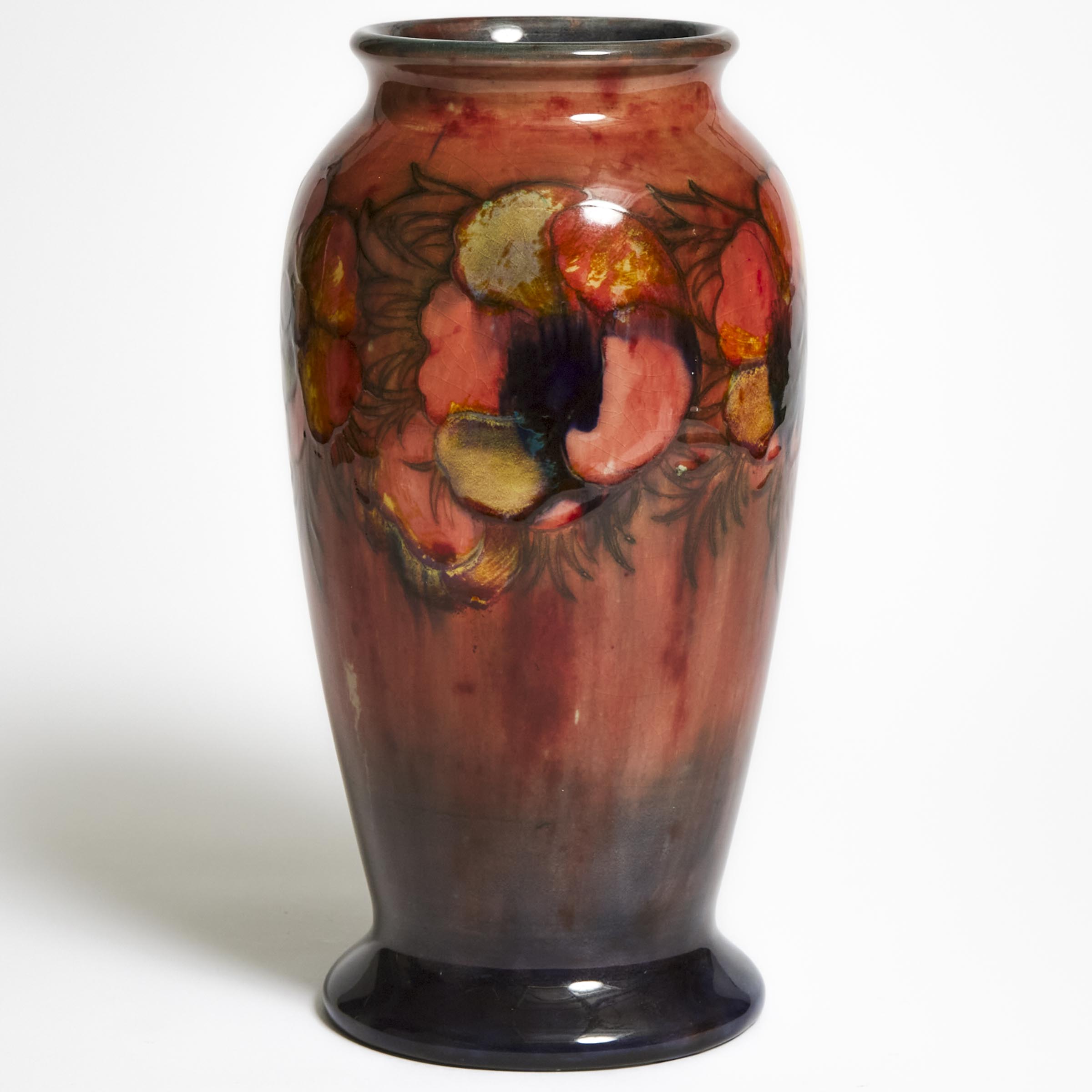 Moorcroft Flambé Anemone Large Vase, 1930s