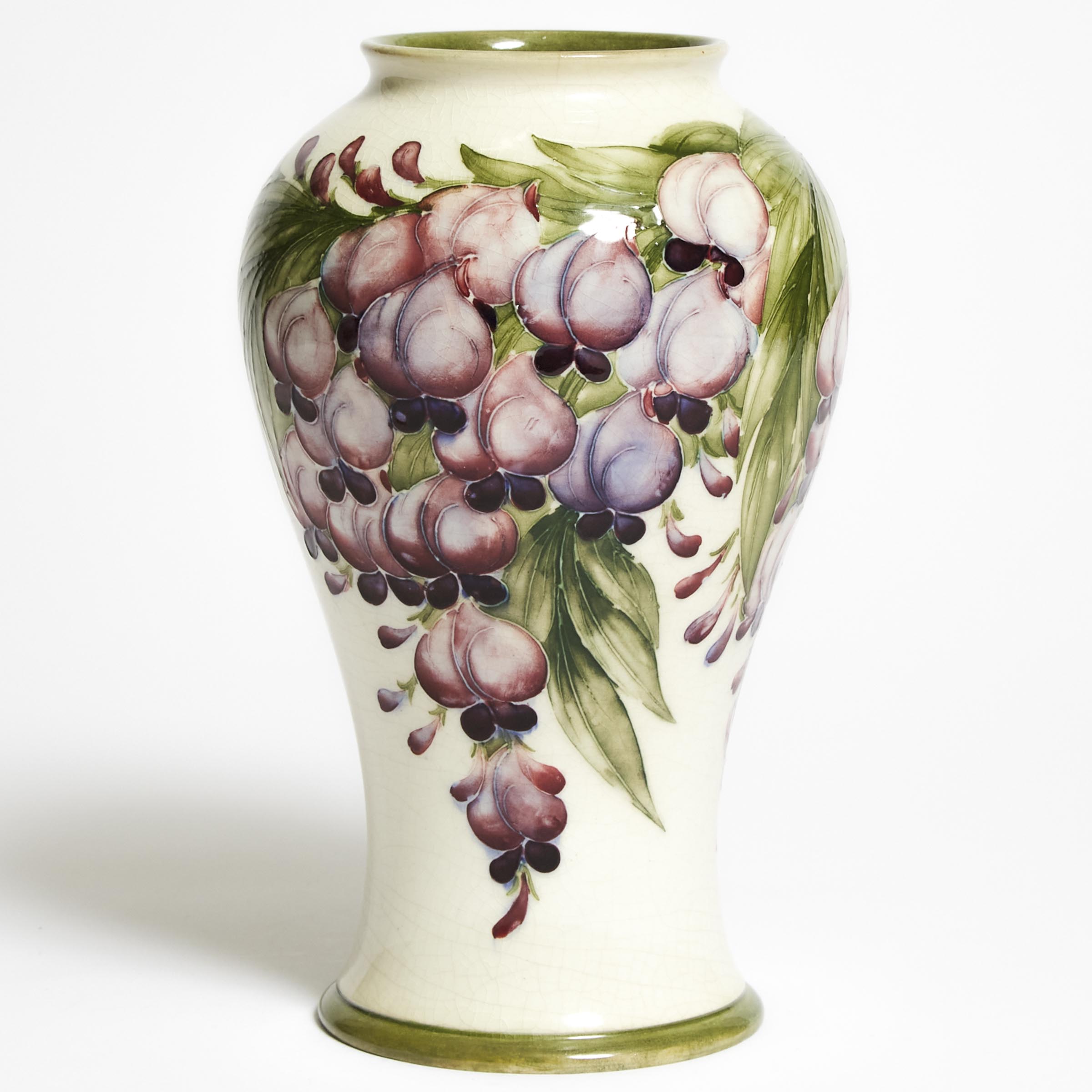 Moorcroft Wisteria Vase, dated 1913