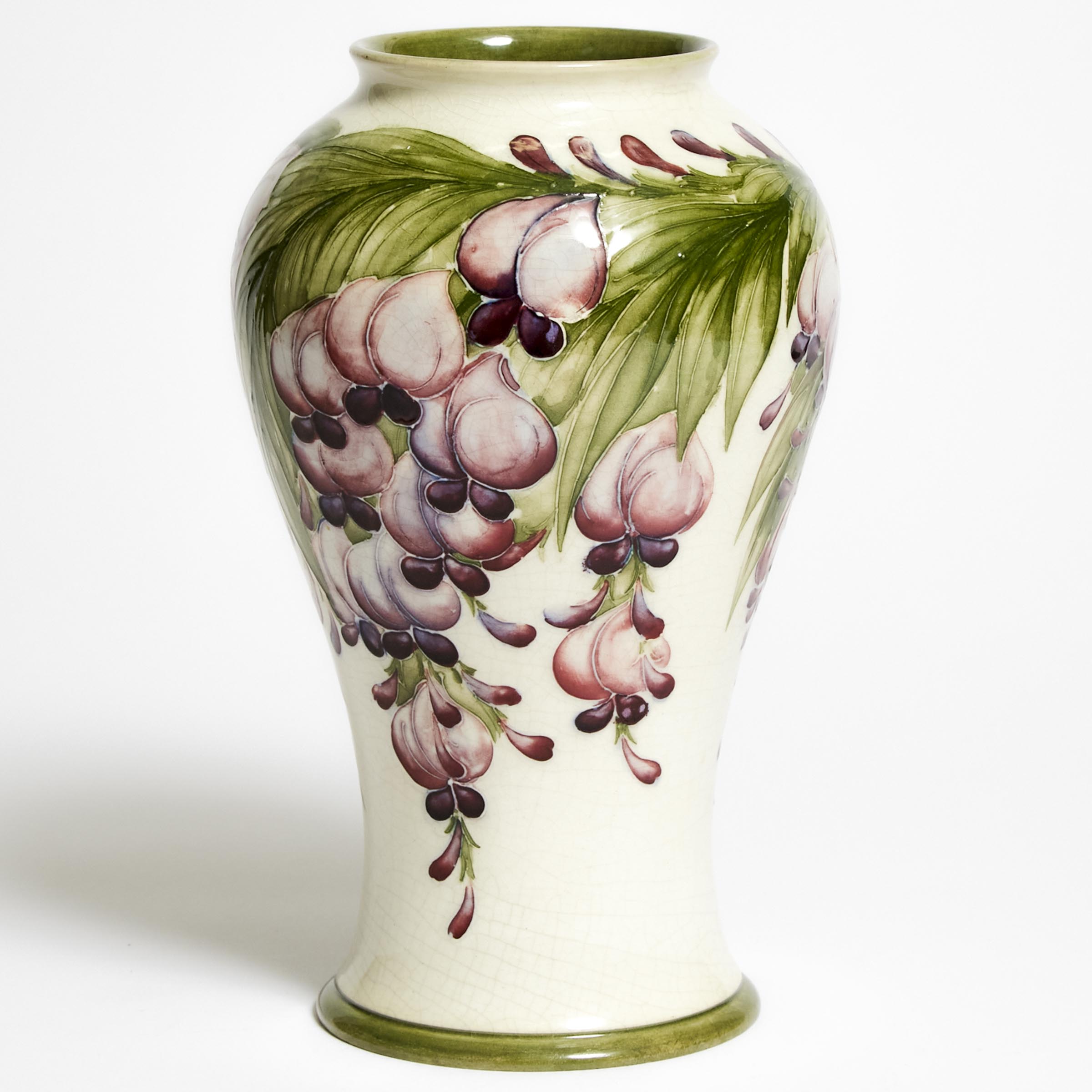 Moorcroft Wisteria Vase, dated 1913