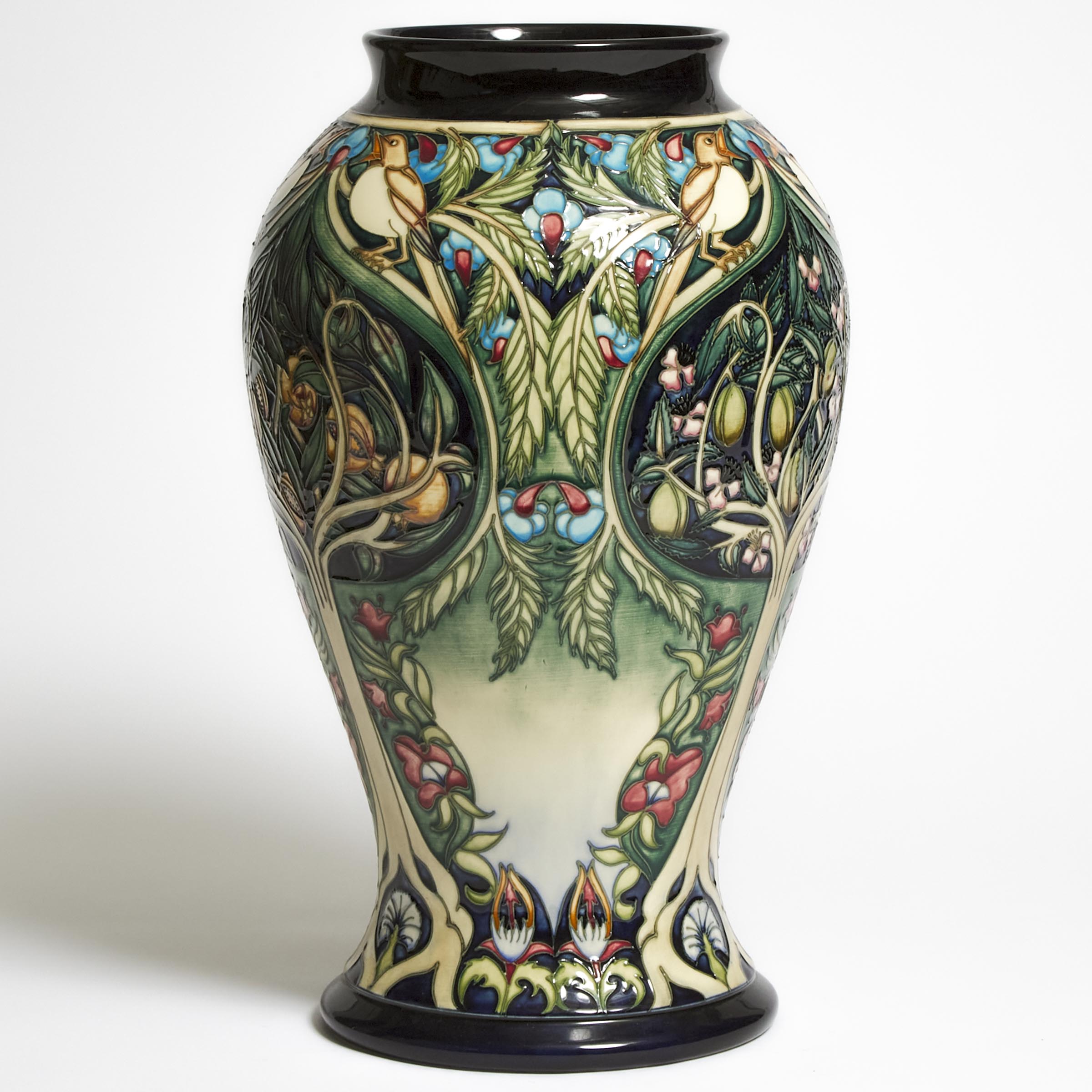 Moorcroft The Caravan Large Vase, Rachel Bishop, 46/100, 2003
