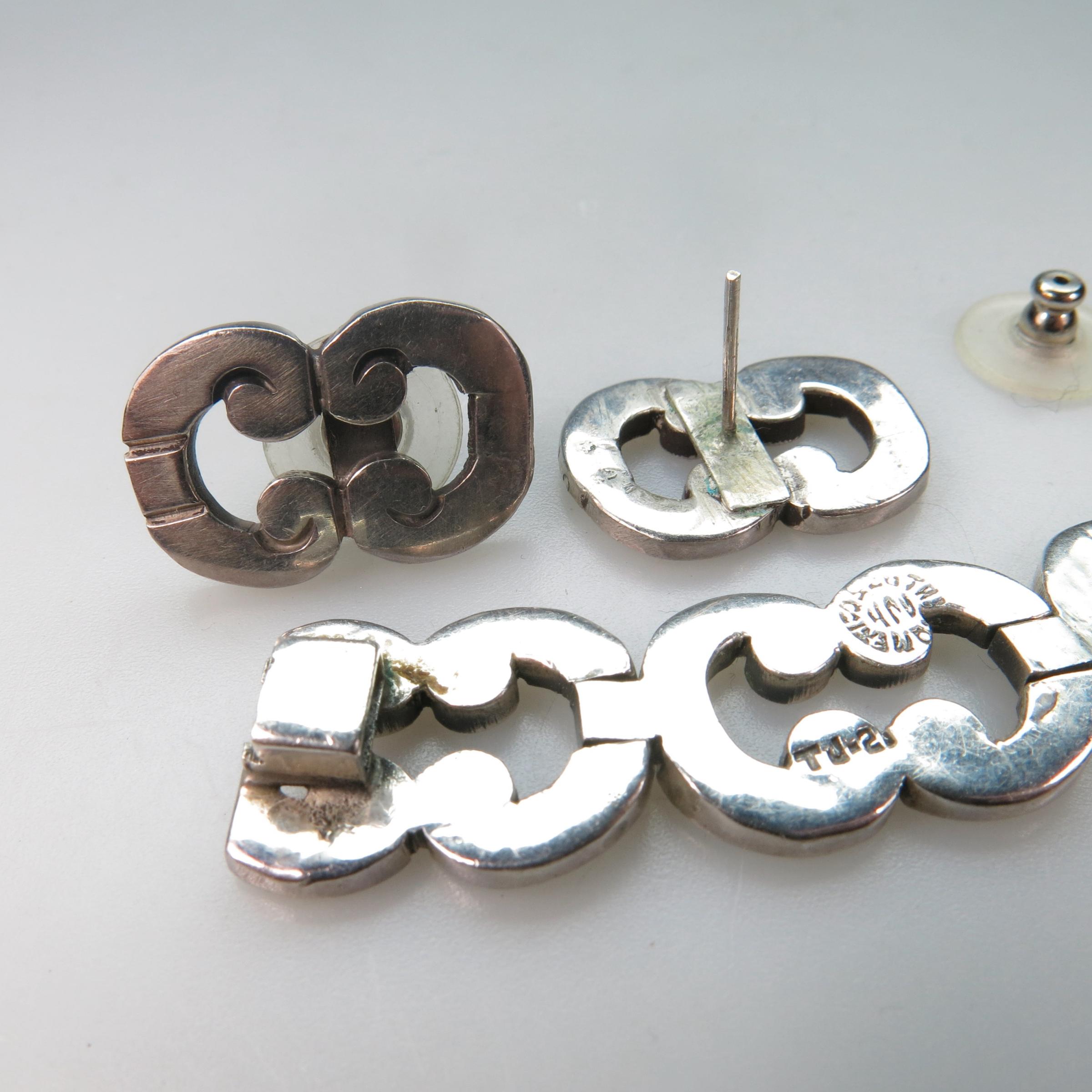 Mexican 3-Piece Sterling Silver Suite 