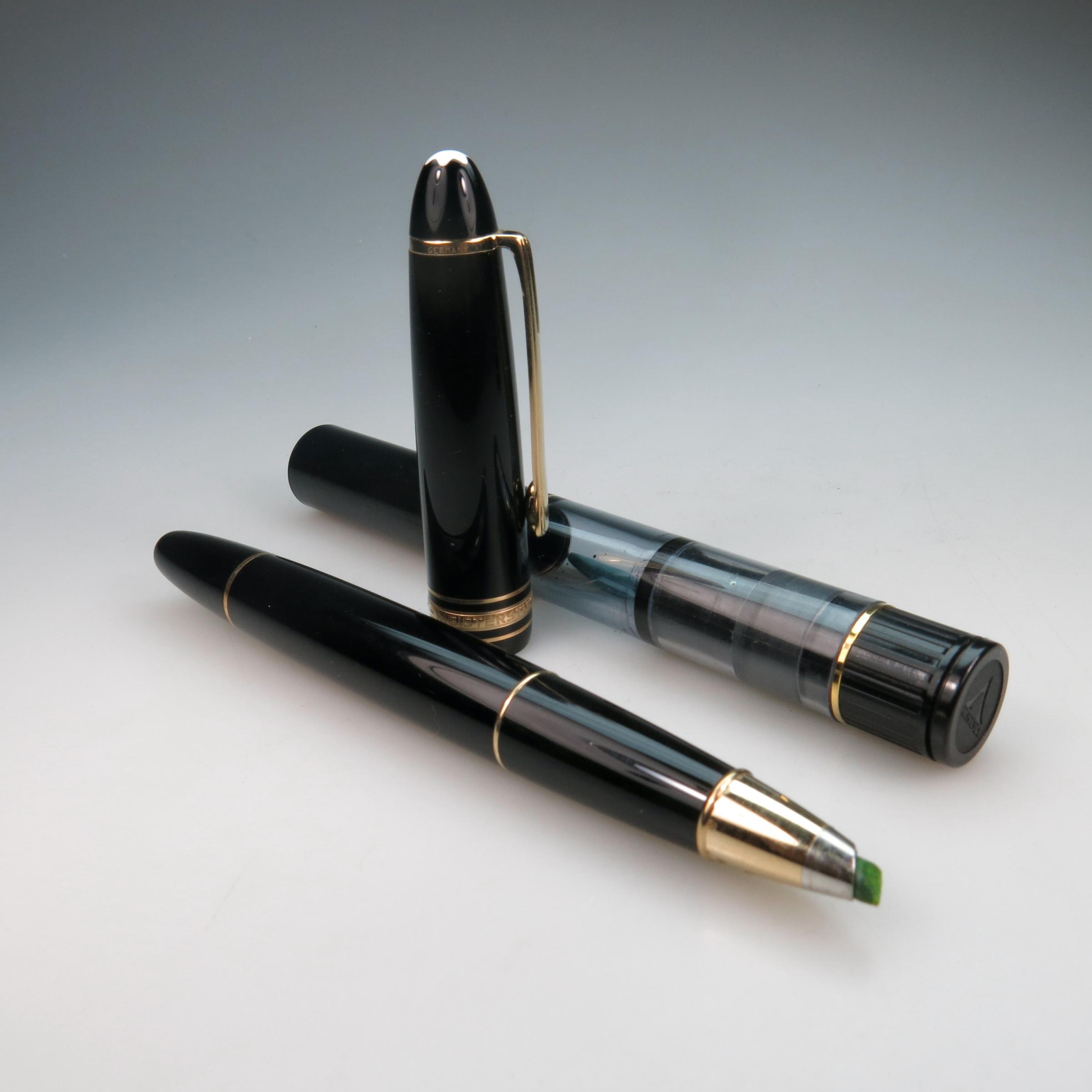Montblanc Meisterstuck Fountain Pen And Highlighter Pen