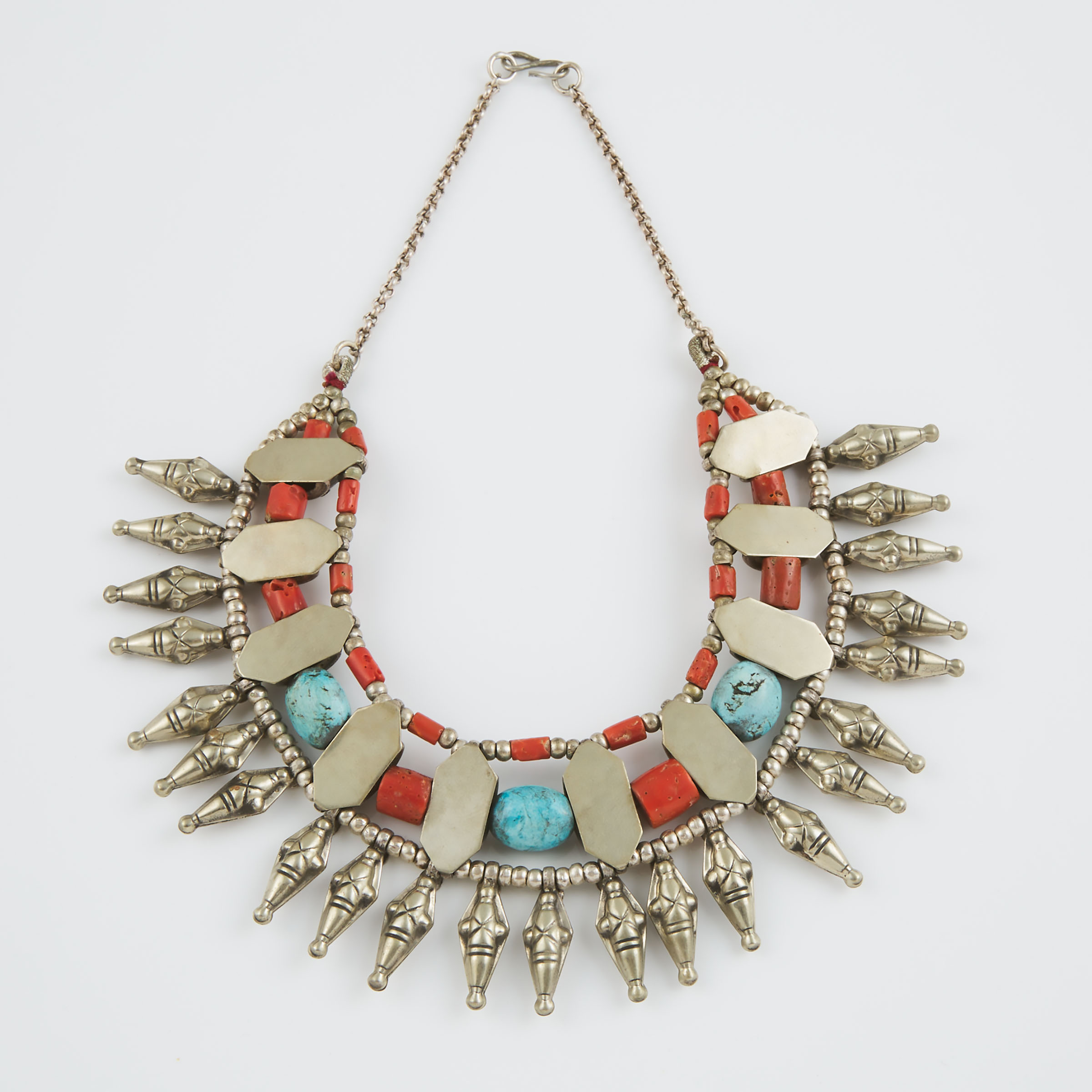 Eastern Silver And Brass Necklace 