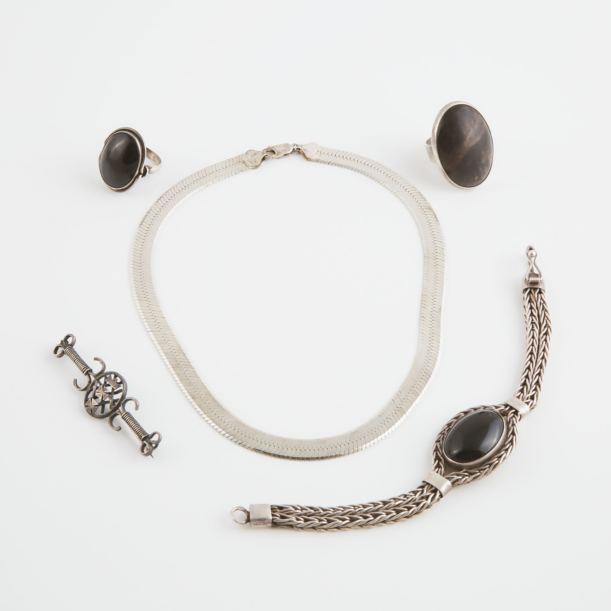 Group Of Various Polish Silver Jewellery